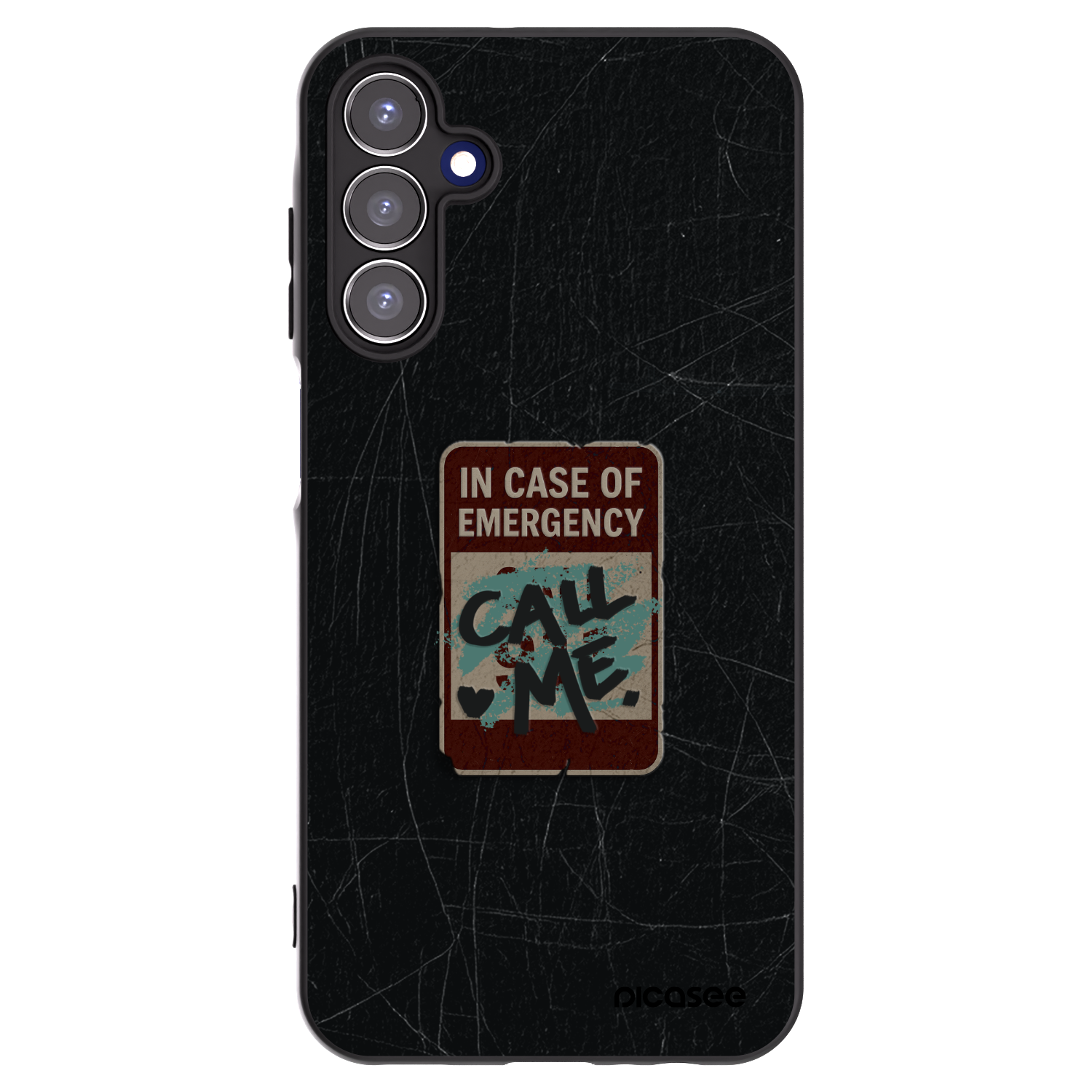 Picasee husă neagră din silicon pentru Samsung Galaxy A15 A156B 5G - EMERGENCY