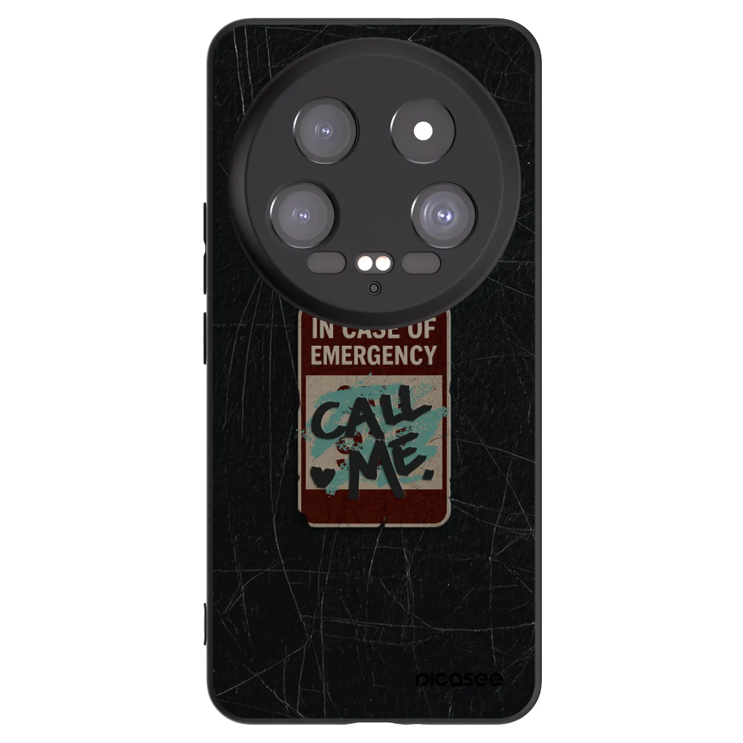 Picasee husă neagră din silicon pentru Xiaomi 14 Ultra - EMERGENCY