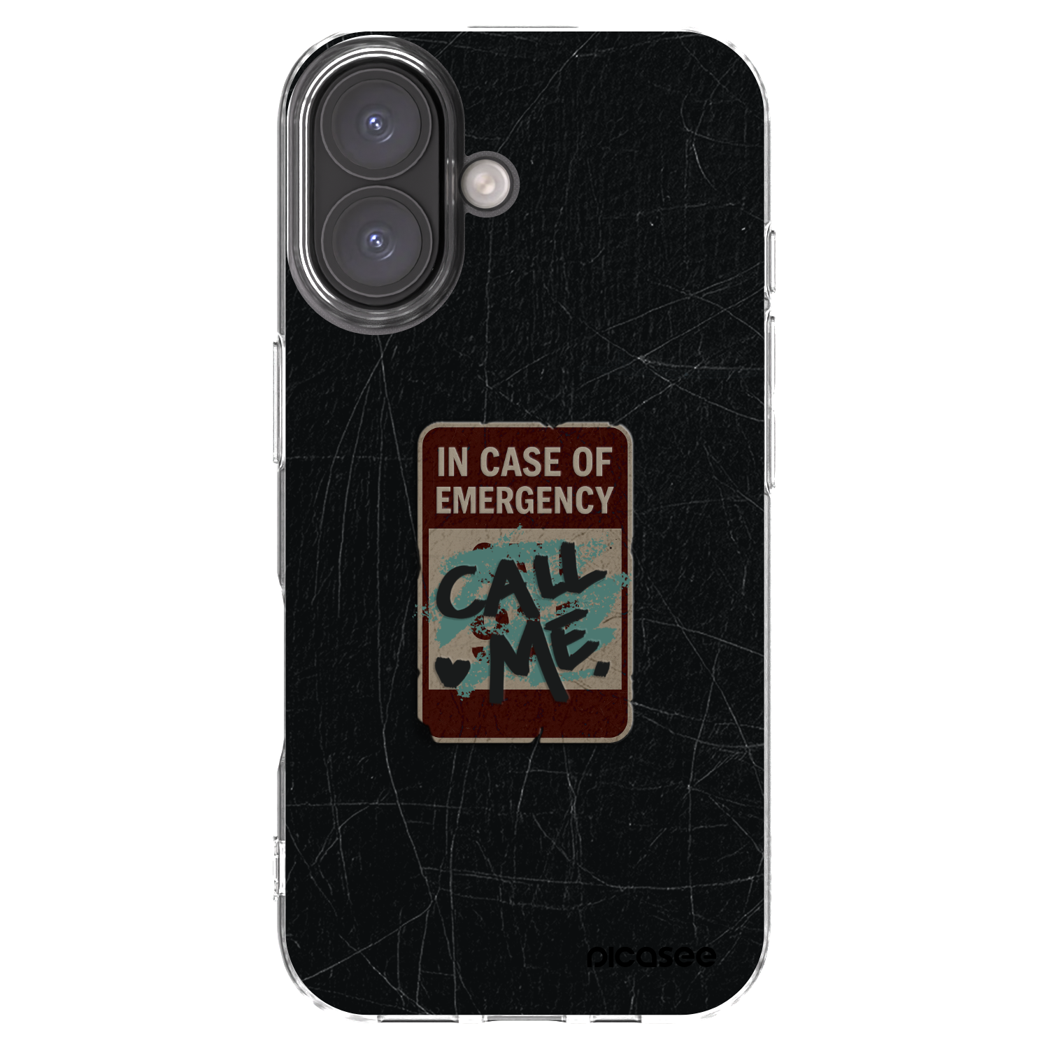 Picasee husă transparentă din silicon pentru Apple iPhone 16 - EMERGENCY
