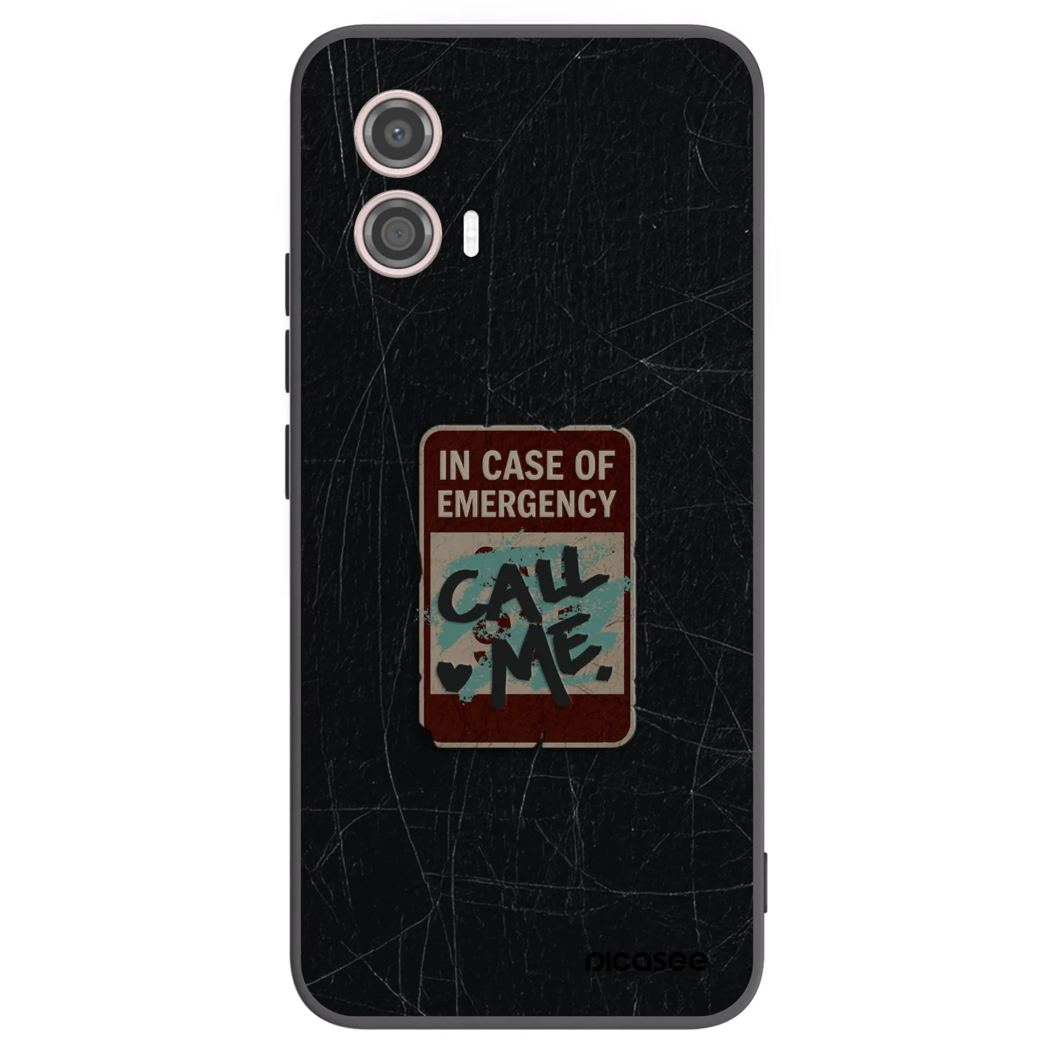 Picasee husă neagră din silicon pentru Motorola Moto G53 5G - EMERGENCY