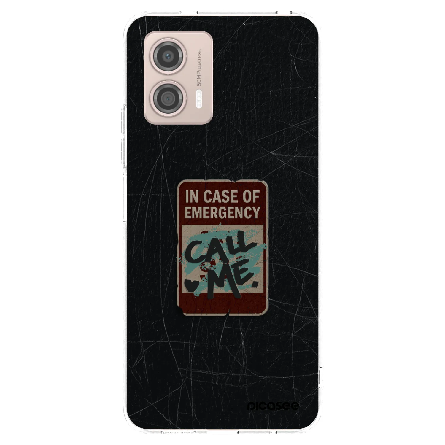 Picasee husă transparentă din silicon pentru Motorola Moto G53 5G - EMERGENCY