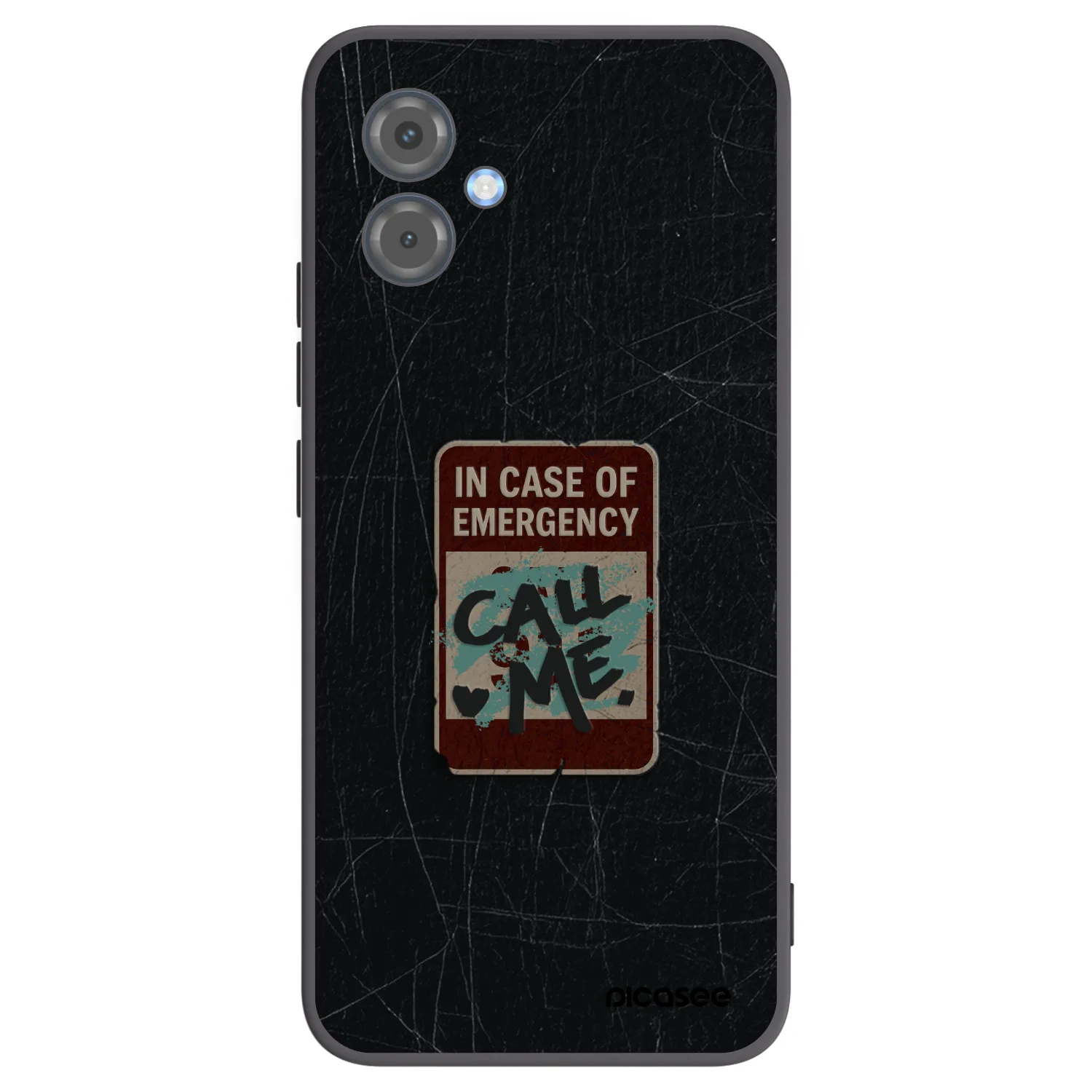 Picasee husă neagră din silicon pentru Motorola Moto G14 - EMERGENCY