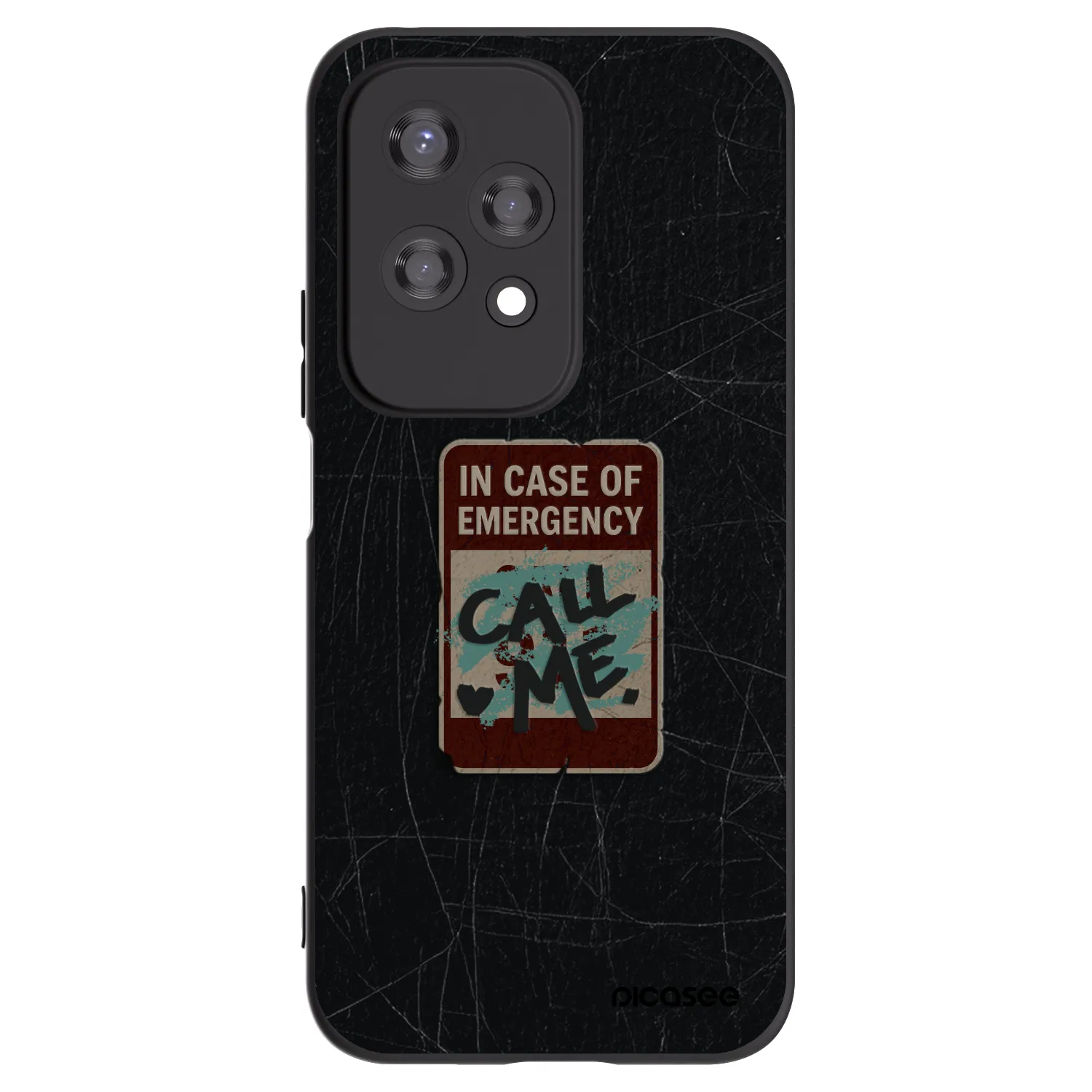Picasee husă neagră din silicon pentru Honor 200 Lite - EMERGENCY