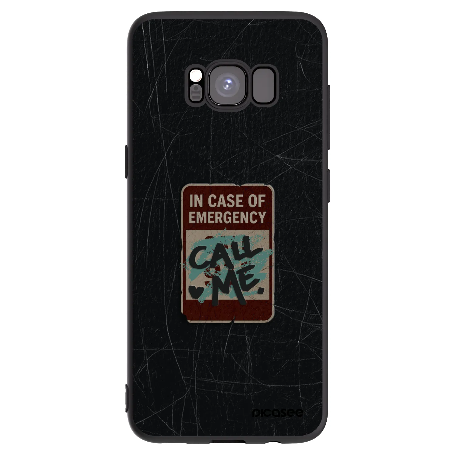 Picasee husă neagră din silicon pentru Samsung Galaxy S8 G950F - EMERGENCY