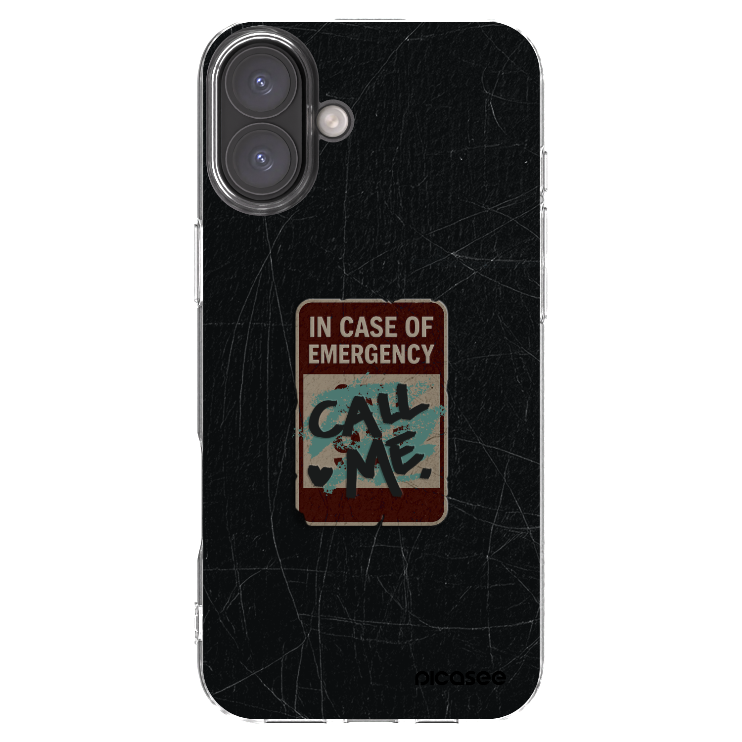 Picasee husă transparentă din silicon pentru Apple iPhone 16 Plus - EMERGENCY