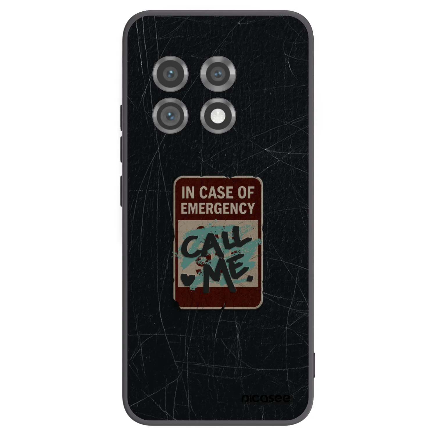 Picasee husă neagră din silicon pentru OnePlus 11 5G - EMERGENCY