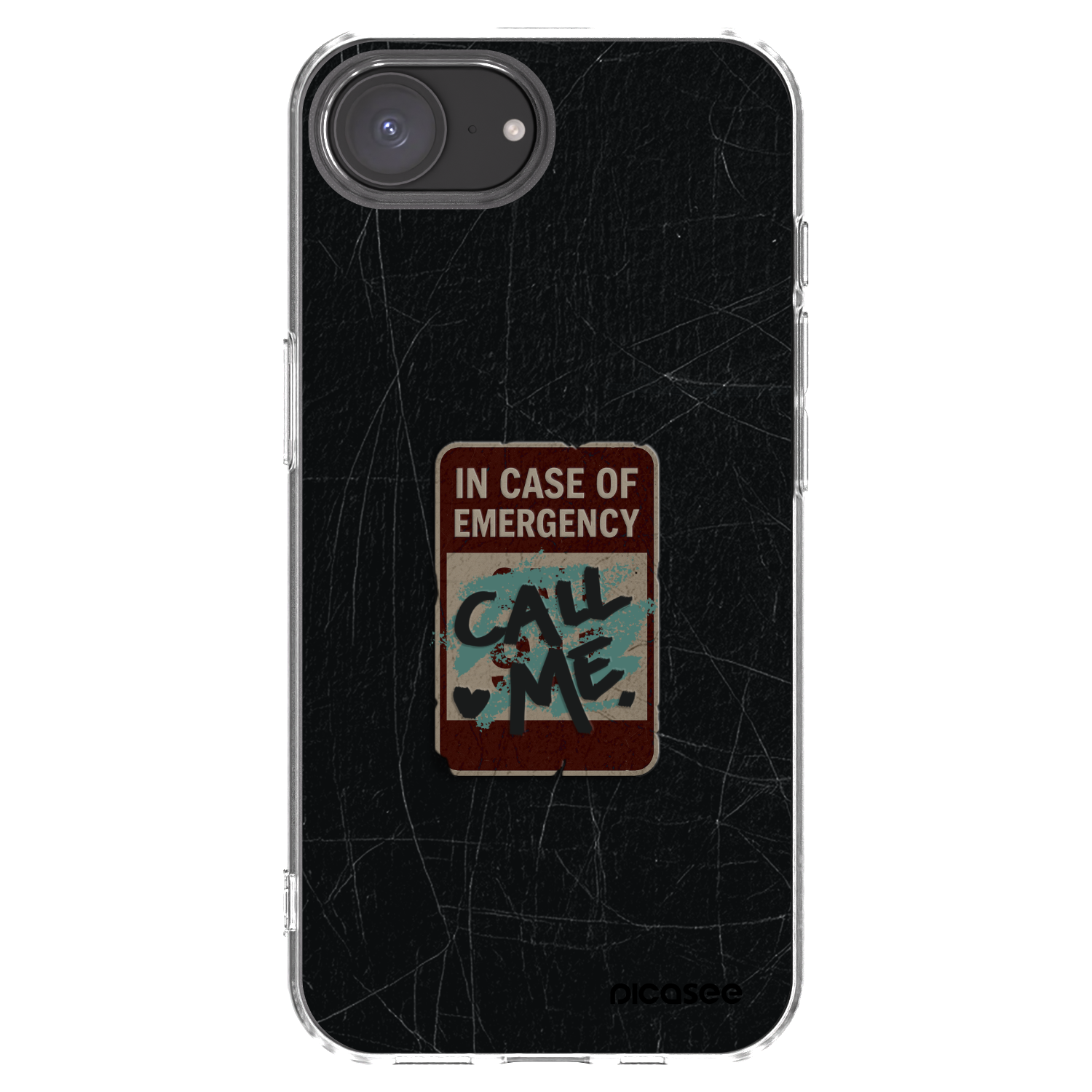 Picasee husă transparentă din silicon pentru Apple iPhone 16e - EMERGENCY
