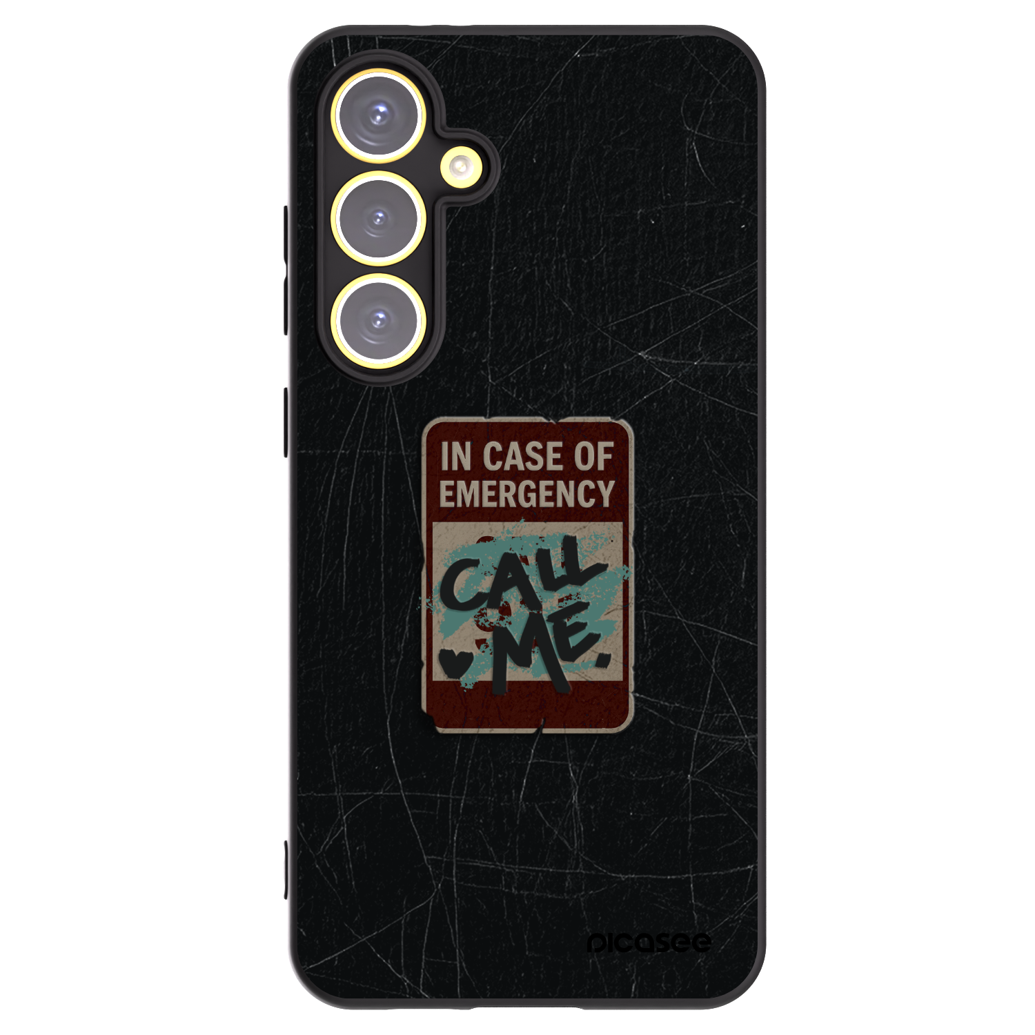 Picasee husă neagră din silicon pentru Samsung Galaxy S24 FE S721B - EMERGENCY