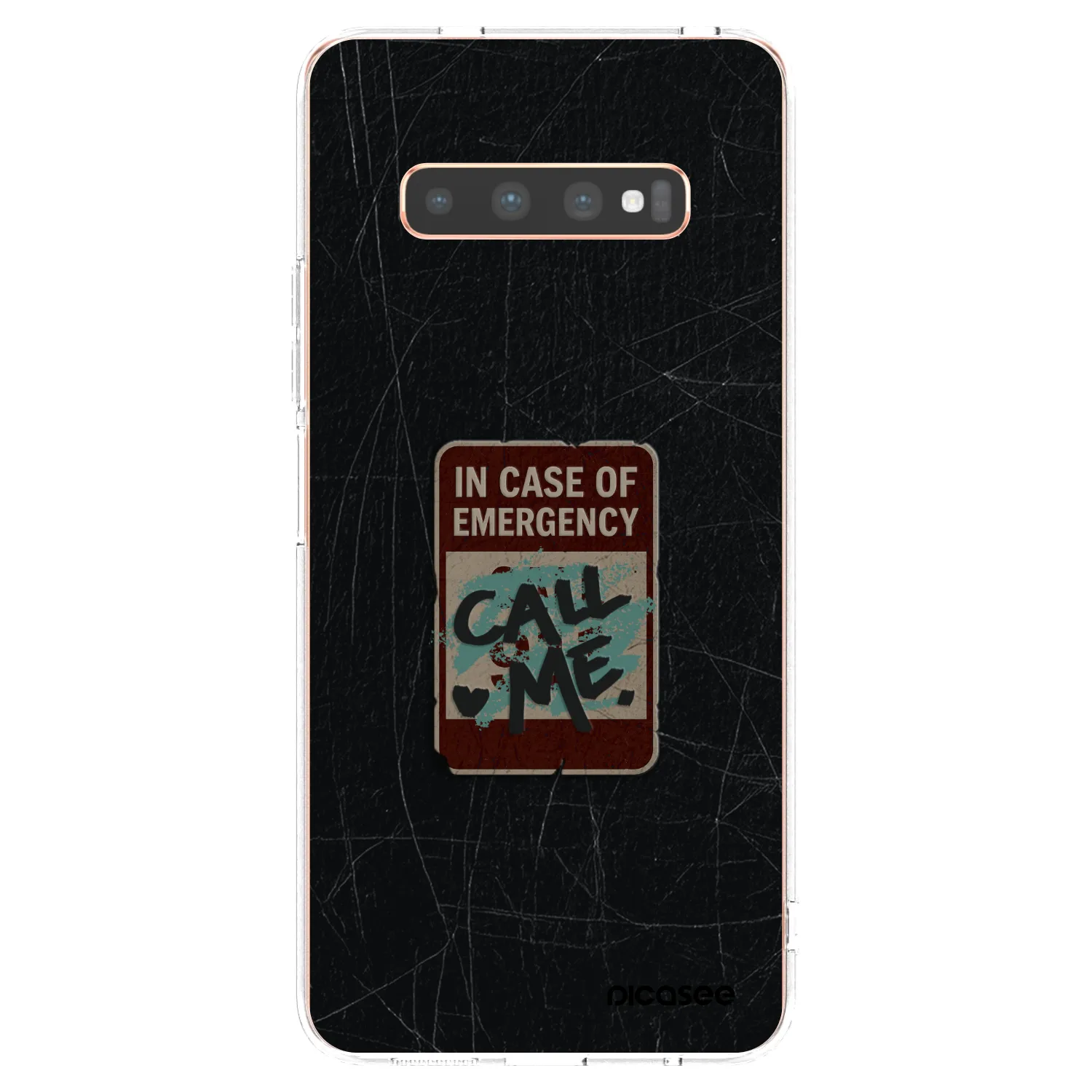 Picasee husă transparentă din silicon pentru Samsung Galaxy S10 Plus G975 - EMERGENCY