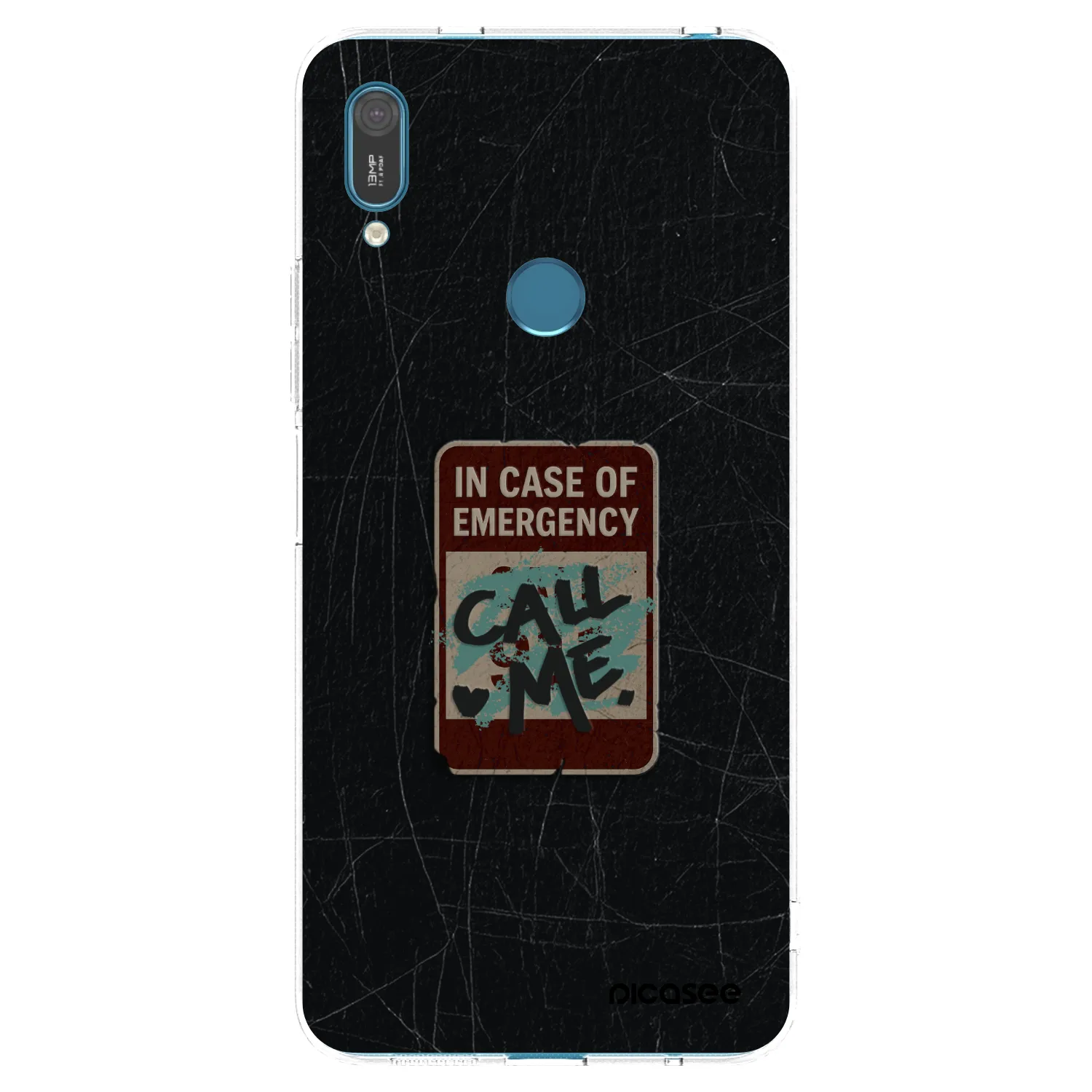 Picasee husă transparentă din silicon pentru Huawei Y7 2019 - EMERGENCY