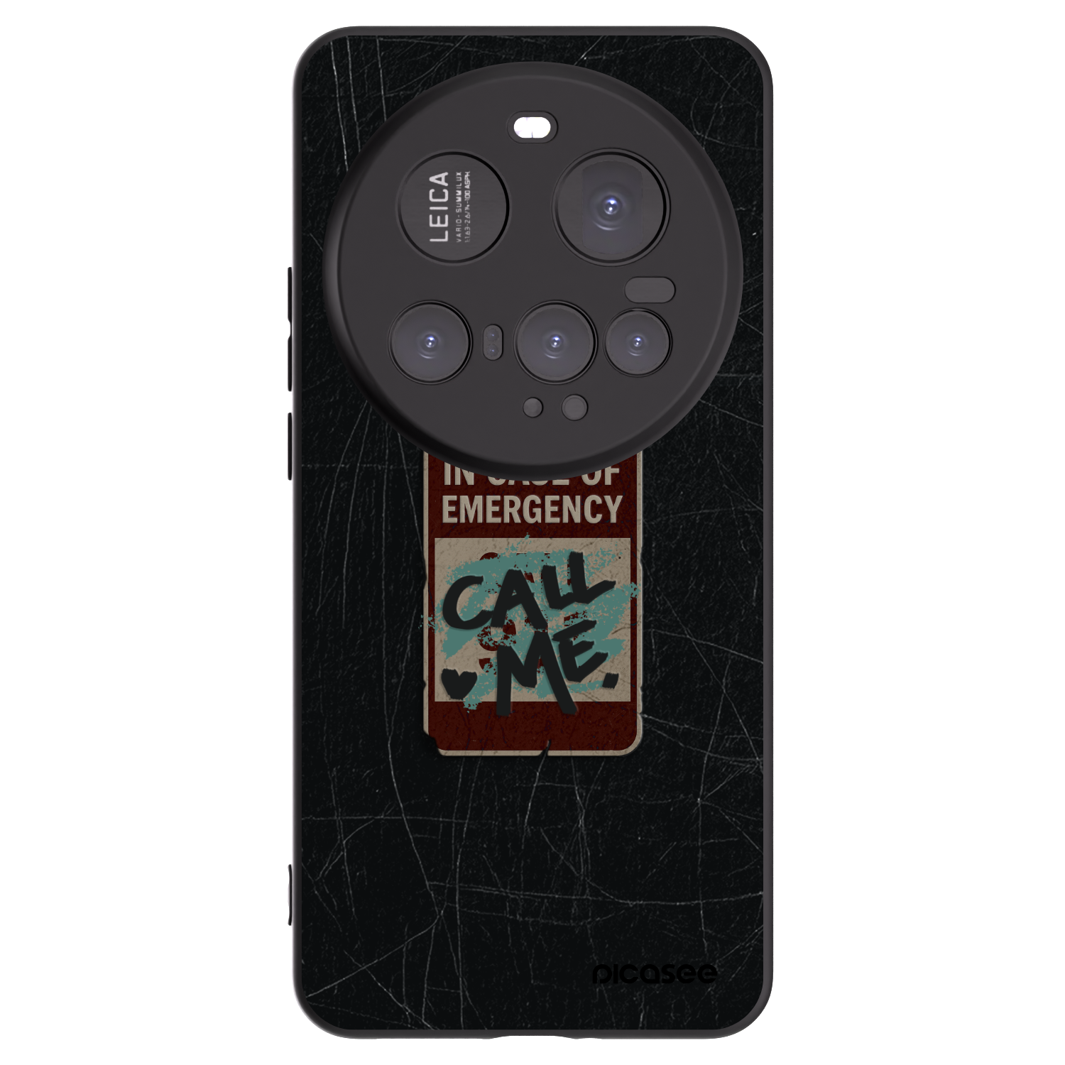 Picasee husă neagră din silicon pentru Xiaomi 15 Ultra - EMERGENCY