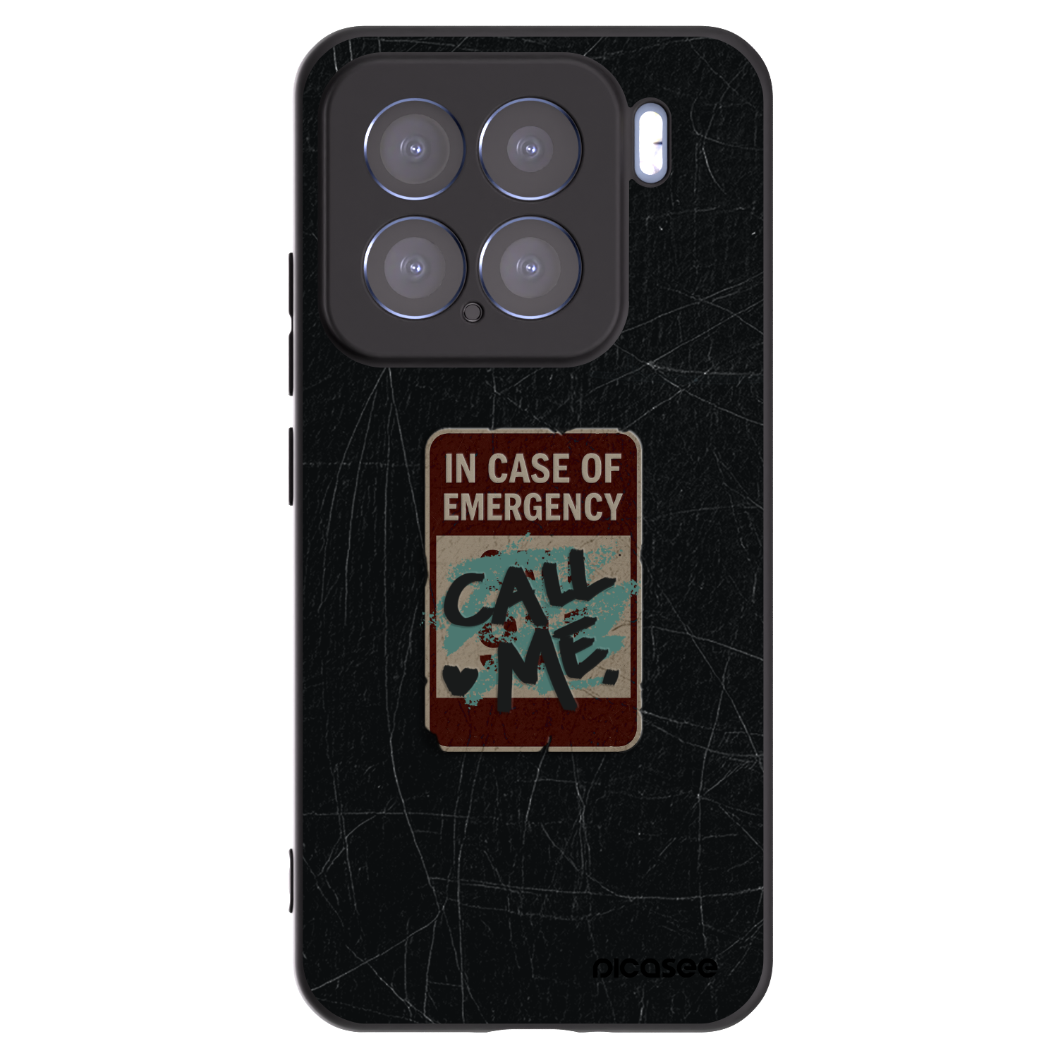 Picasee husă neagră din silicon pentru Xiaomi 15 - EMERGENCY