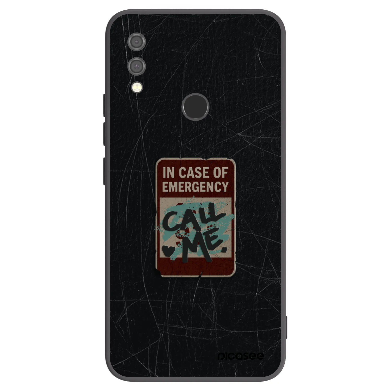 Picasee husă neagră din silicon pentru Xiaomi Redmi Note 7 - EMERGENCY