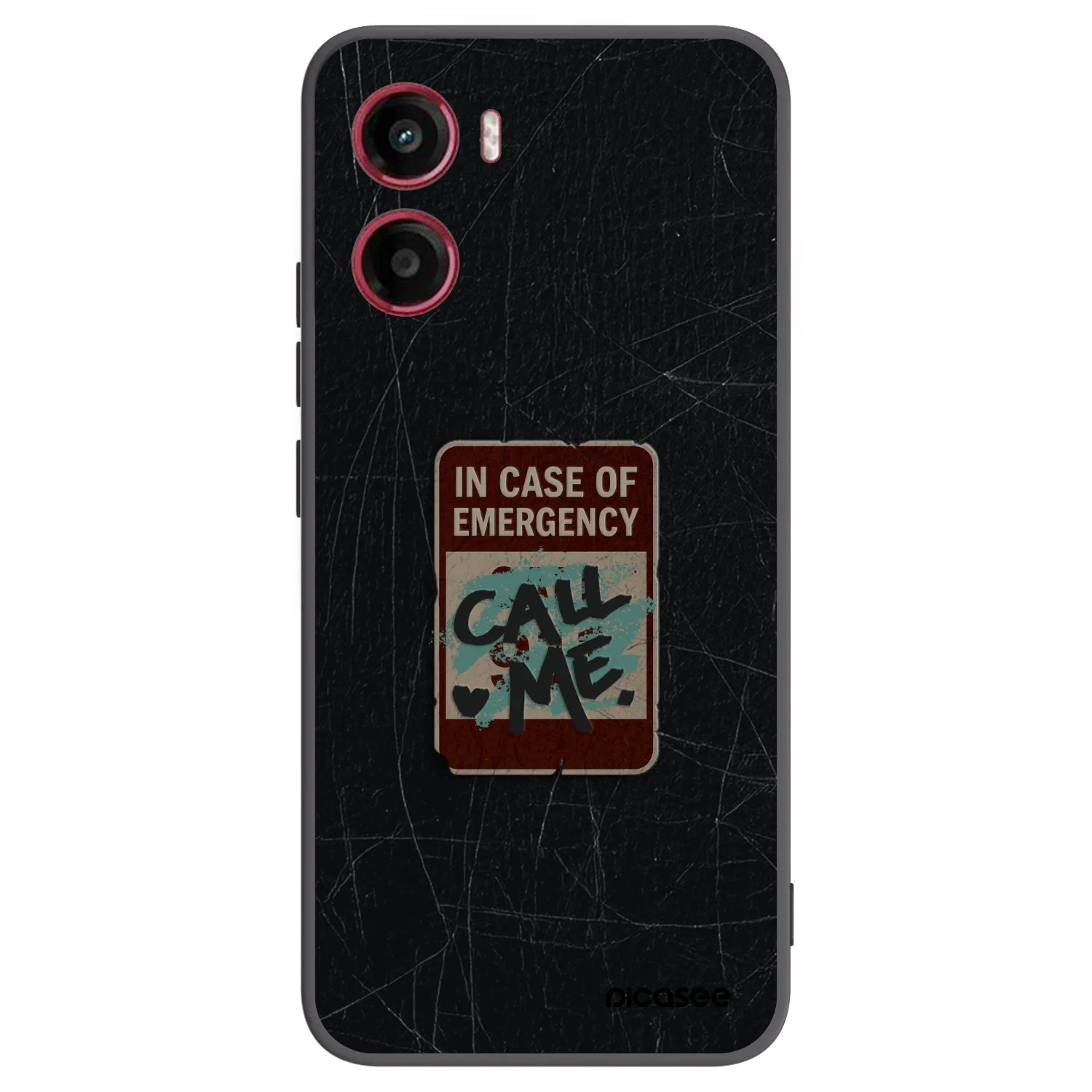 Picasee husă neagră din silicon pentru Motorola Moto G05 - EMERGENCY
