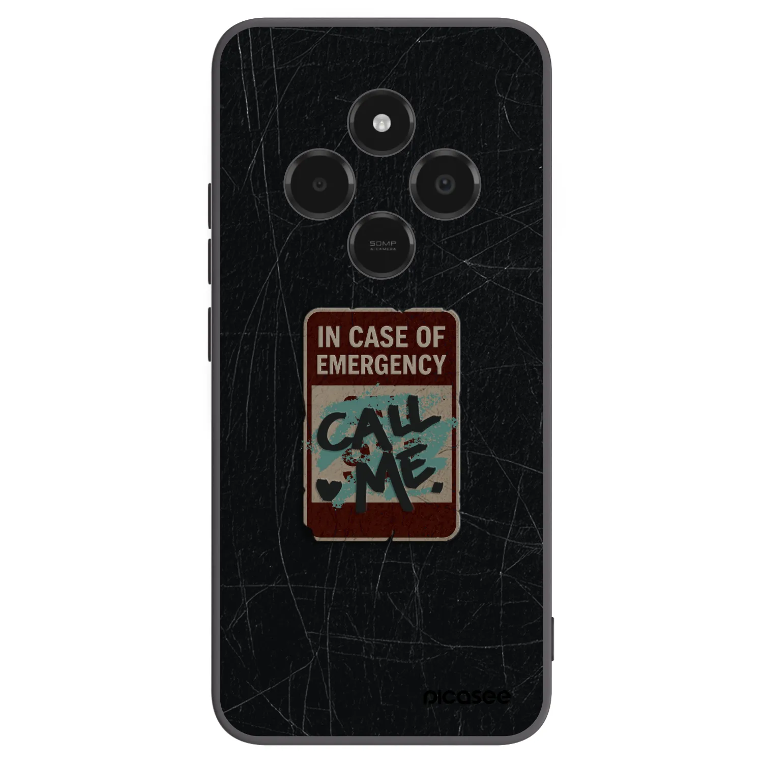 Picasee husă neagră din silicon pentru Xiaomi Poco C75 - EMERGENCY