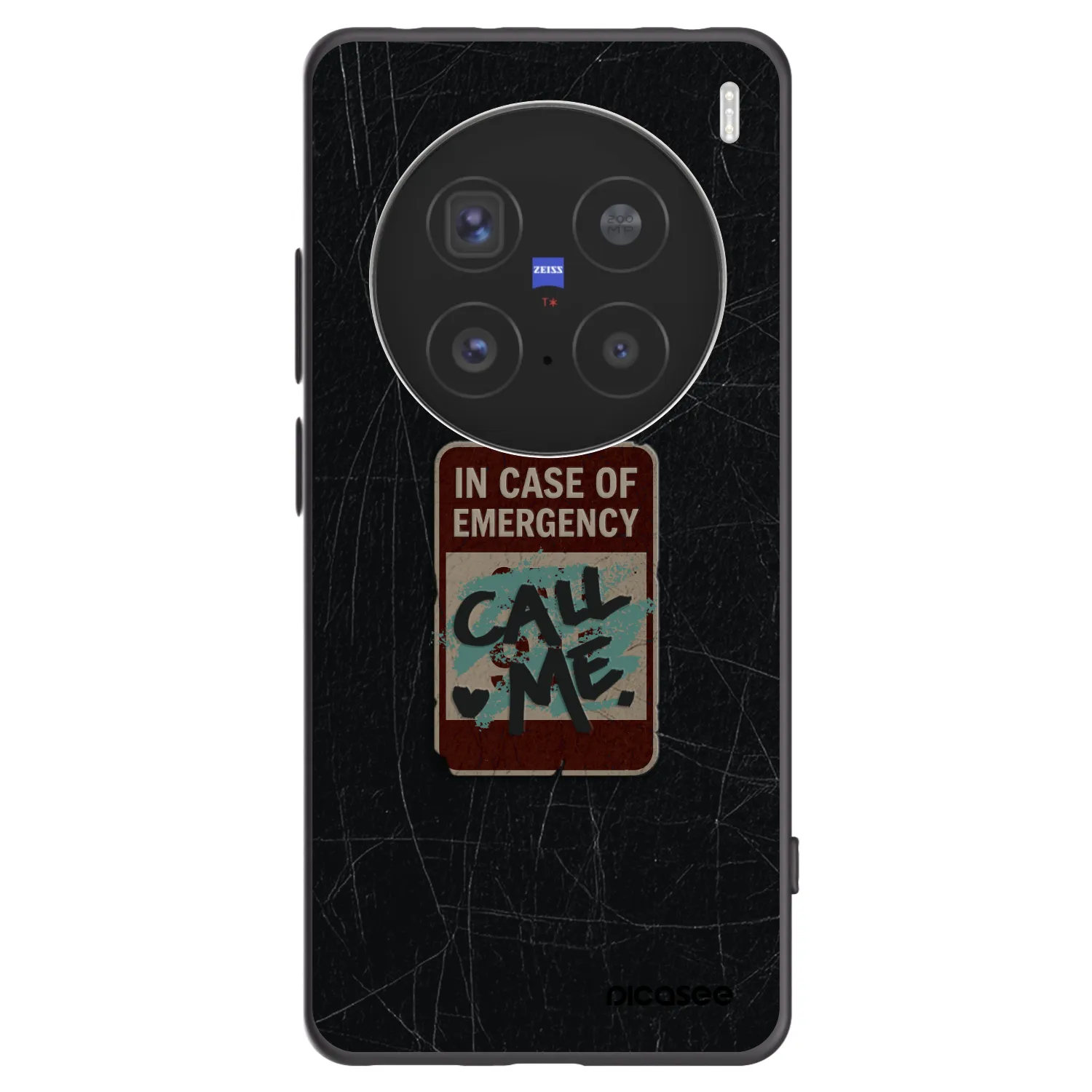 Picasee husă neagră din silicon pentru Vivo X200 Pro - EMERGENCY