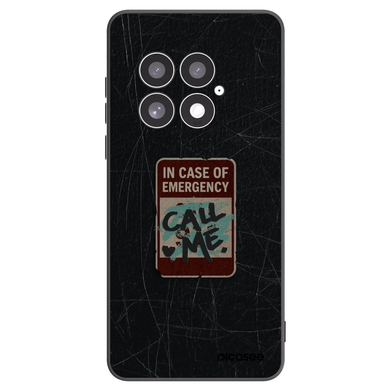 Picasee husă neagră din silicon pentru OnePlus 13 5G - EMERGENCY