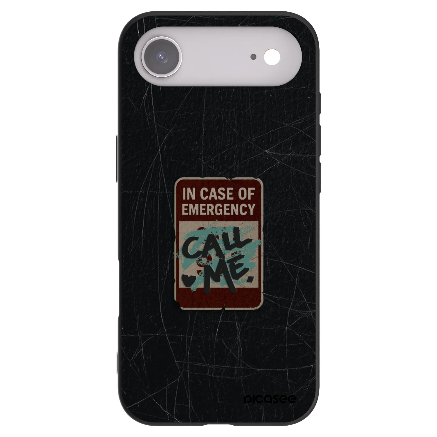 Picasee husă neagră din silicon pentru Apple iPhone Air - EMERGENCY