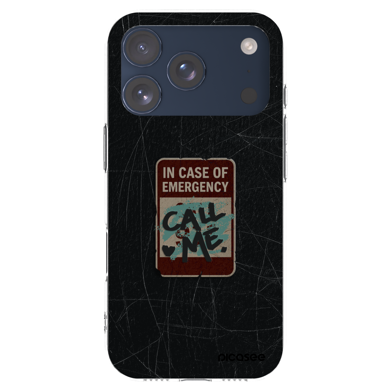 Picasee husă transparentă din silicon pentru Apple iPhone 17 Pro - EMERGENCY