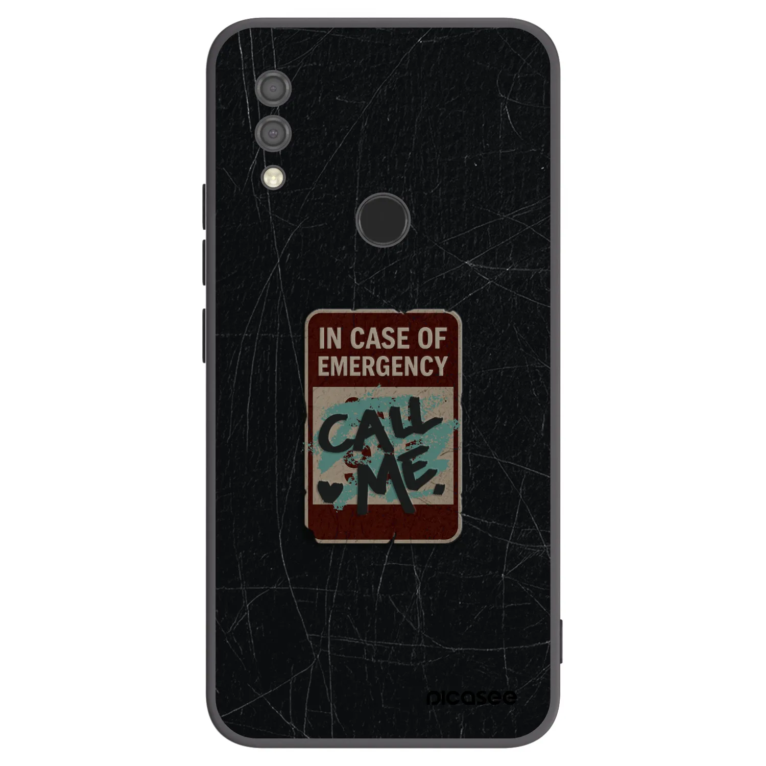 Picasee husă neagră din silicon pentru Xiaomi Redmi 7 - EMERGENCY