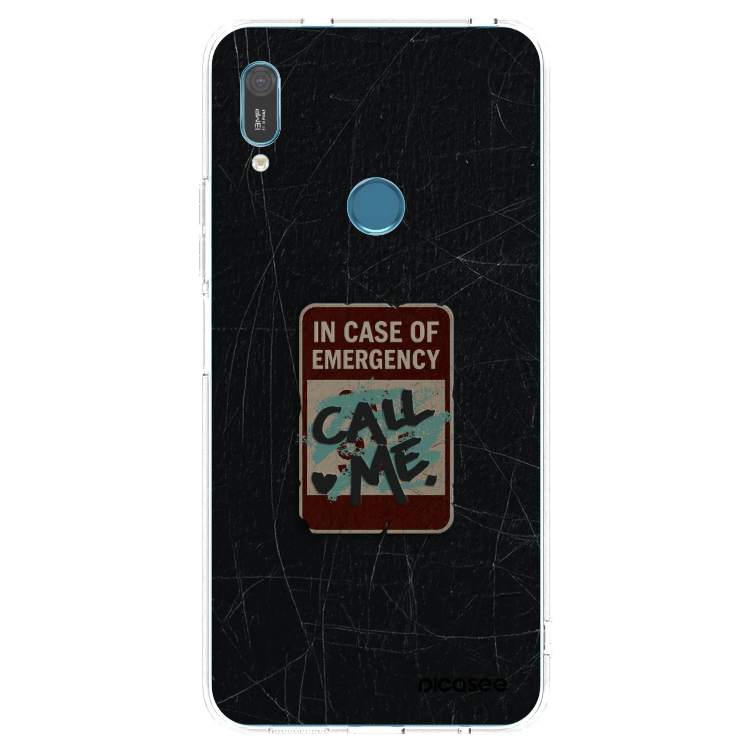 Picasee husă transparentă din silicon pentru Huawei Y6 2019 - EMERGENCY