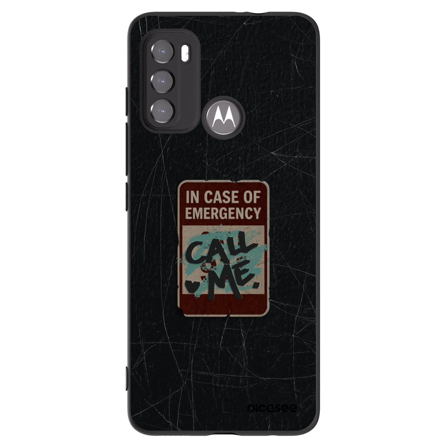 Picasee husă neagră din silicon pentru Motorola Edge 60 5G - EMERGENCY