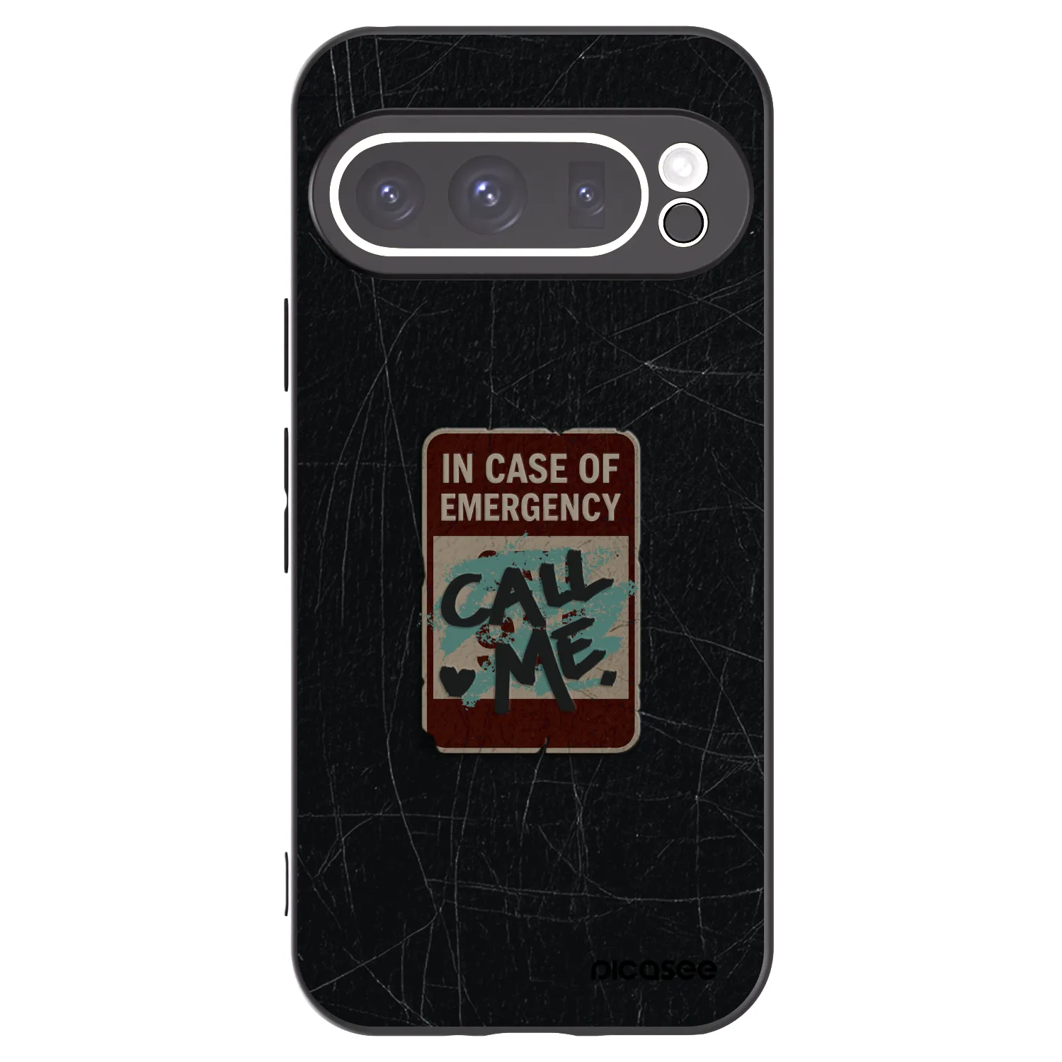 Picasee husă neagră din silicon pentru Google Pixel 9 Pro XL - EMERGENCY