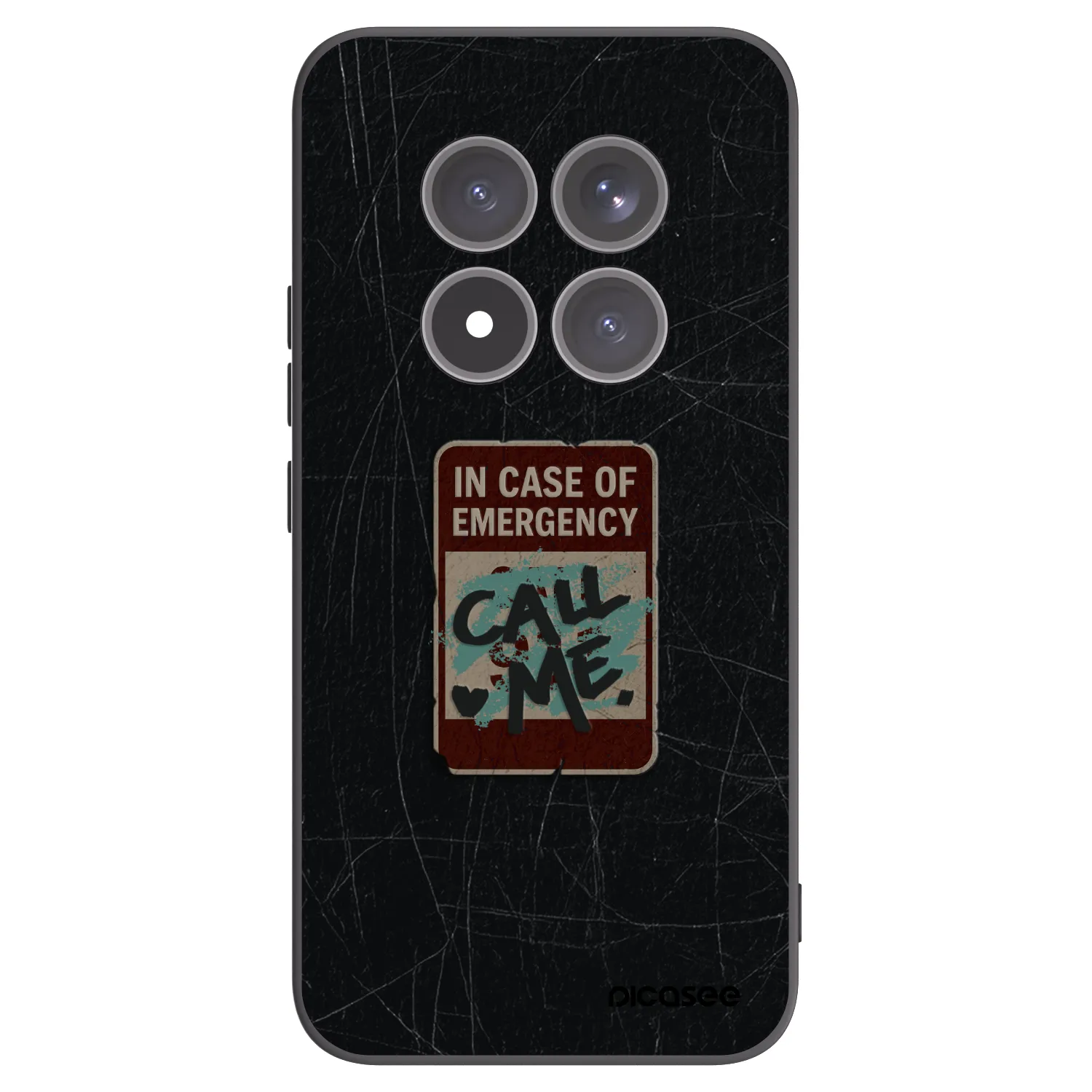 Picasee husă neagră din silicon pentru Xiaomi Redmi Note 15 Pro+ - EMERGENCY