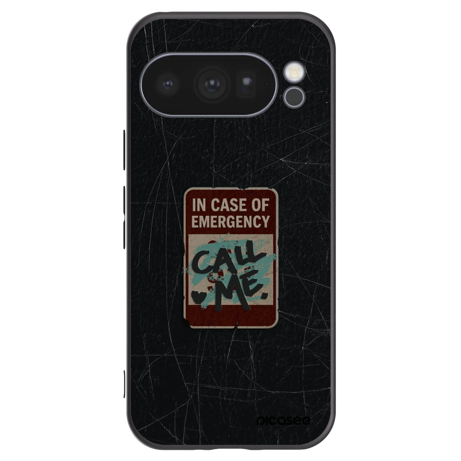 Picasee husă neagră din silicon pentru Google Pixel 10 Pro - EMERGENCY