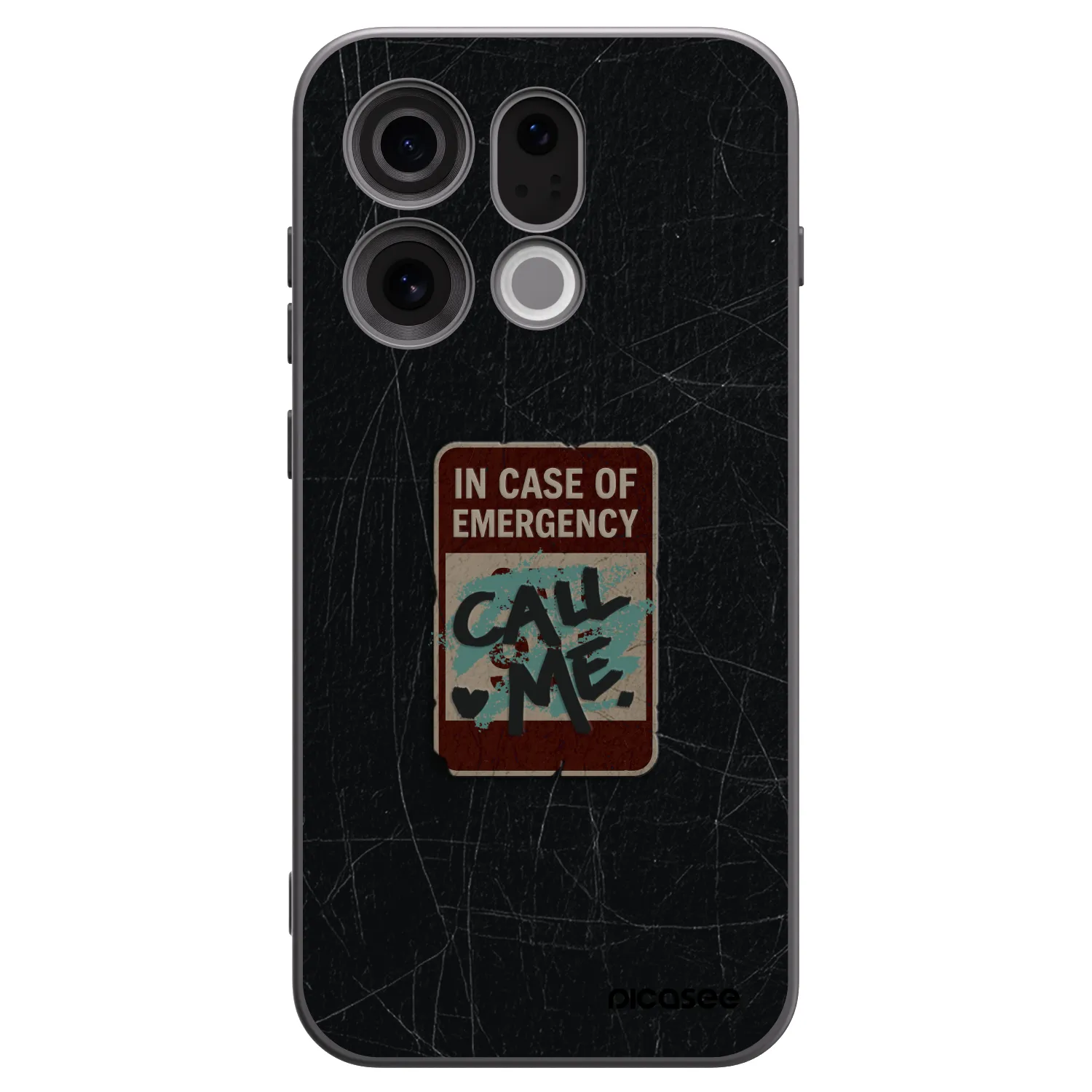 Picasee husă neagră din silicon pentru OPPO Find X9 - EMERGENCY