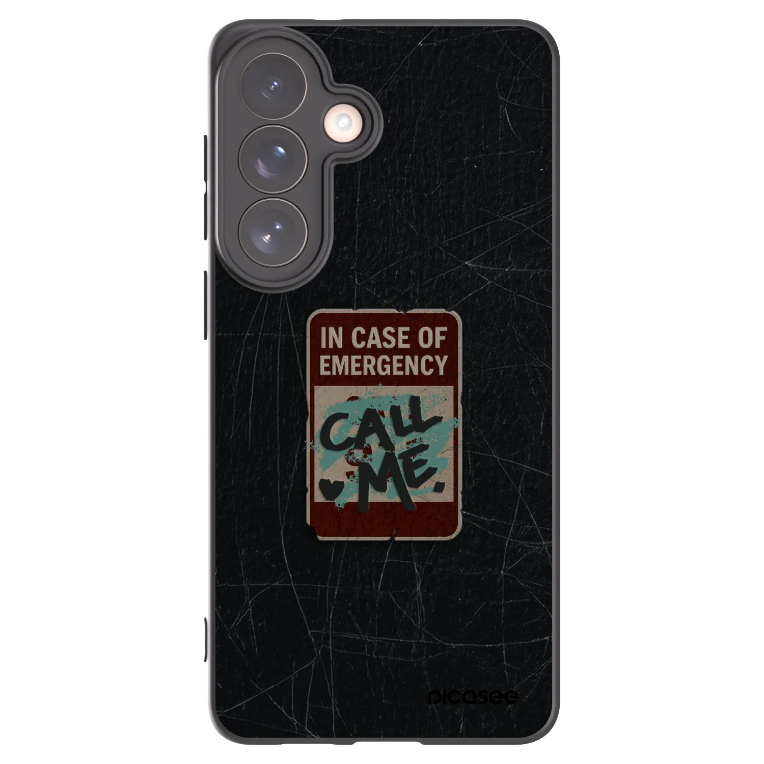 Picasee husă neagră din silicon pentru Samsung Galaxy S26+ - EMERGENCY