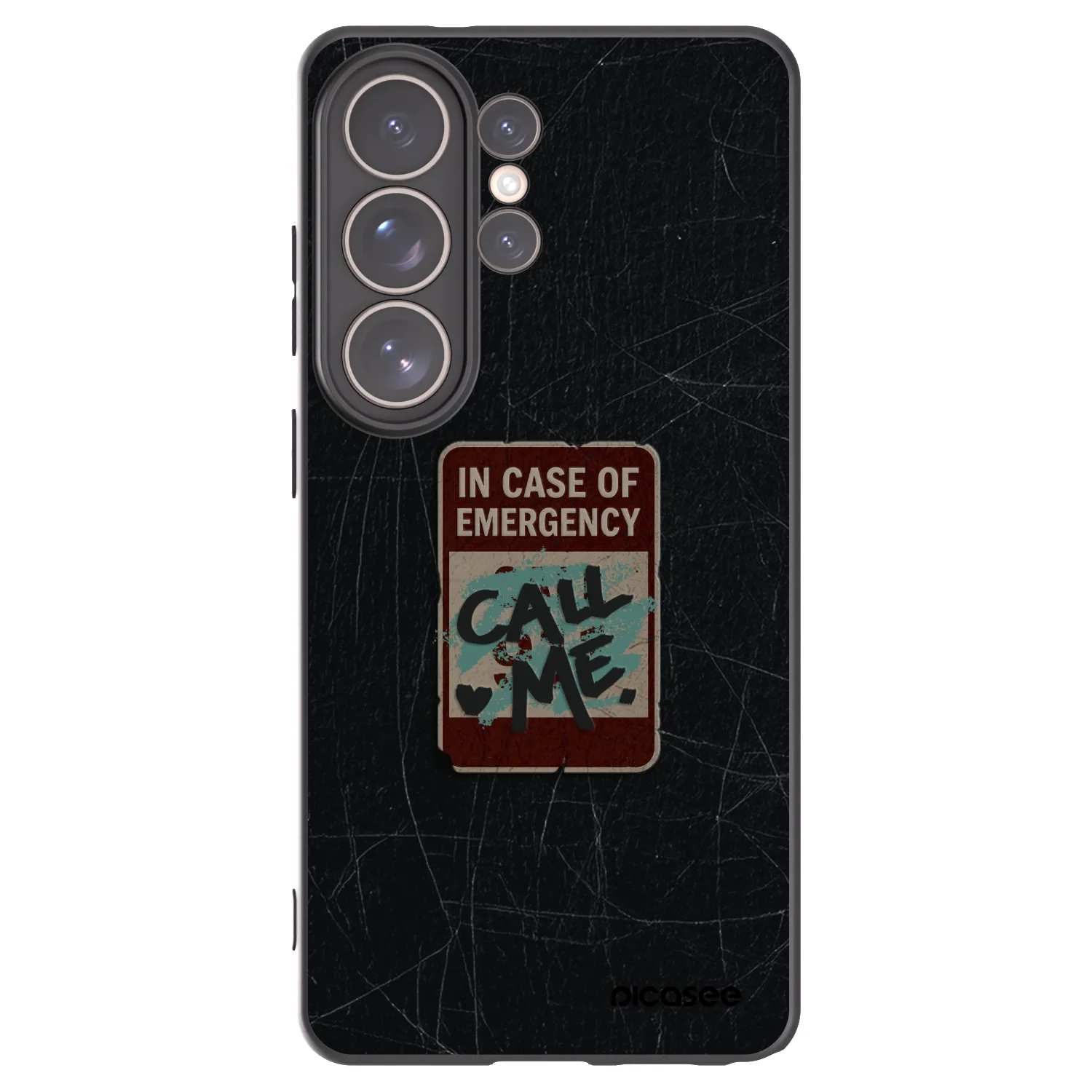 Picasee husă neagră din silicon pentru Samsung Galaxy S26 Ultra - EMERGENCY