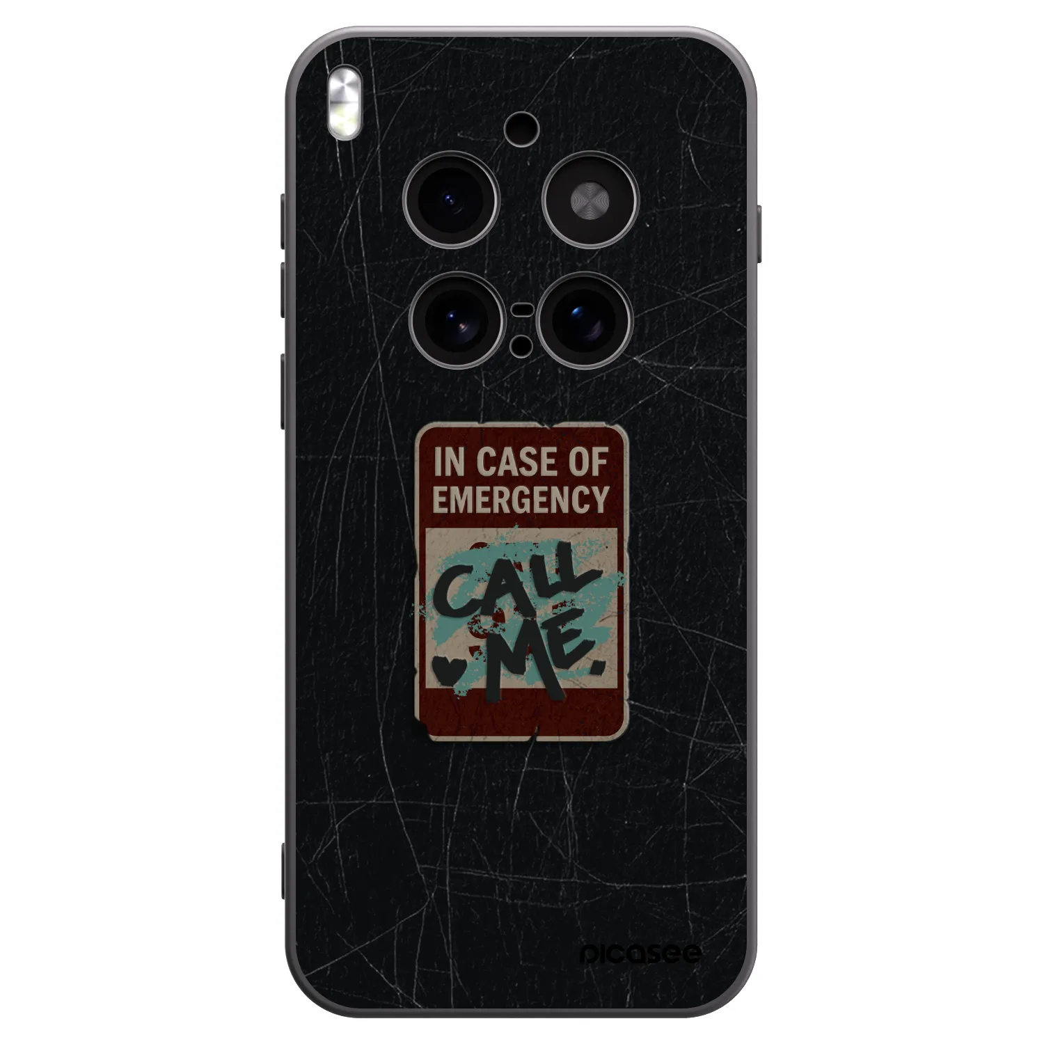 Picasee husă neagră din silicon pentru Vivo X300 Pro - EMERGENCY