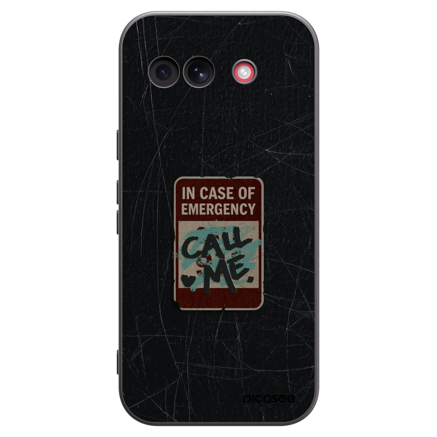 Picasee husă neagră din silicon pentru Google Pixel 10a - EMERGENCY