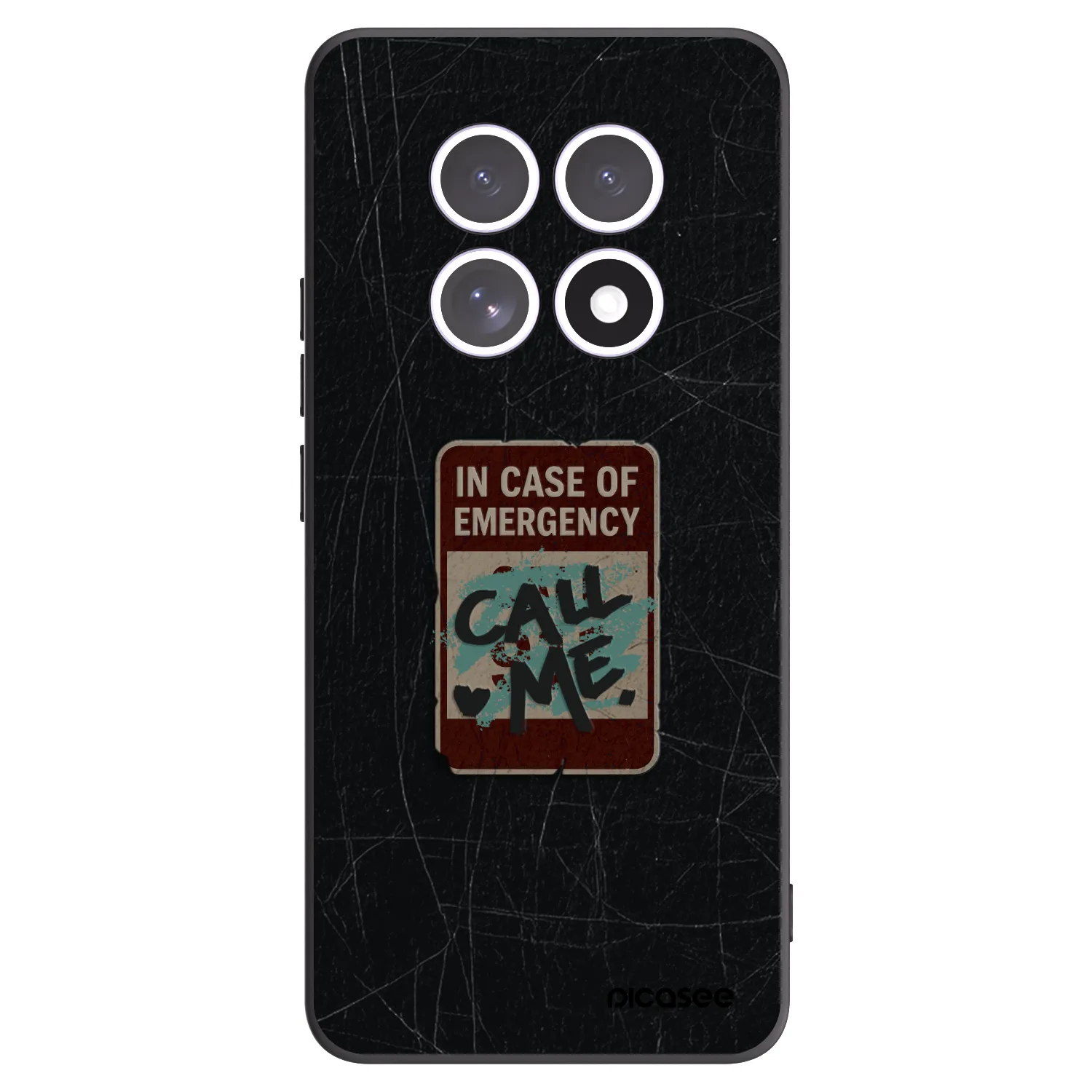 Picasee husă neagră din silicon pentru Xiaomi Redmi Note 15 5G - EMERGENCY