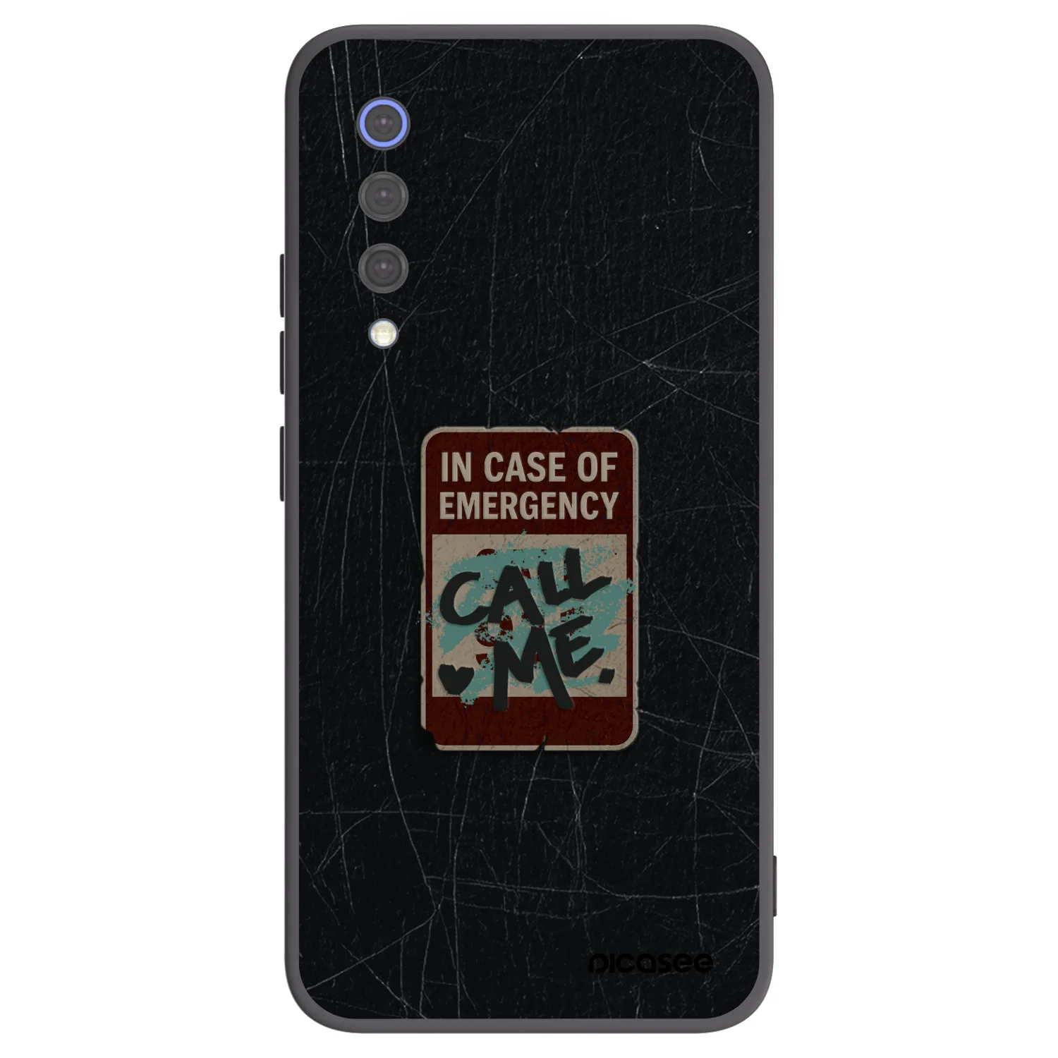 Picasee husă neagră din silicon pentru Xiaomi Mi 9 SE - EMERGENCY