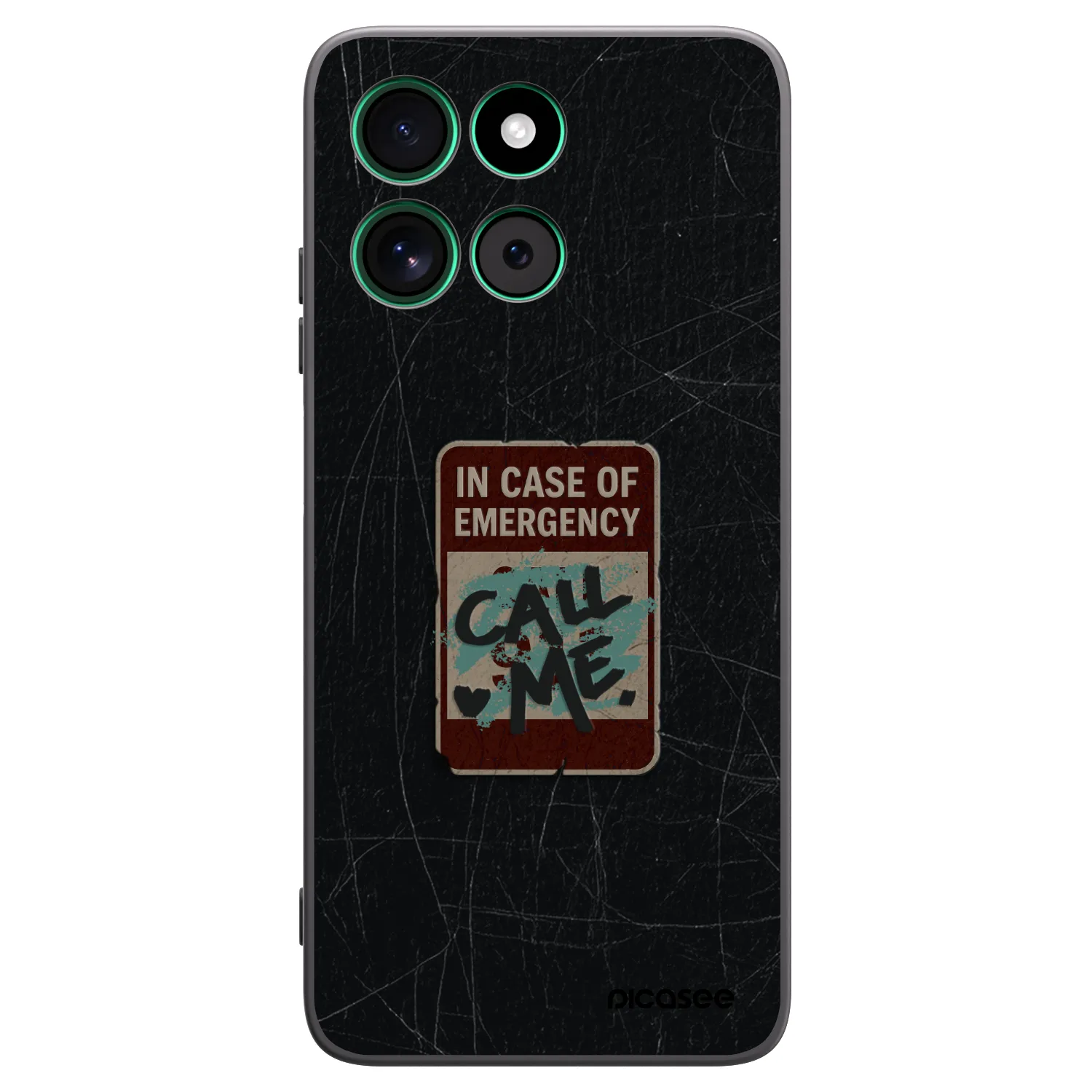 Picasee husă neagră din silicon pentru Motorola Moto G57 Power - EMERGENCY