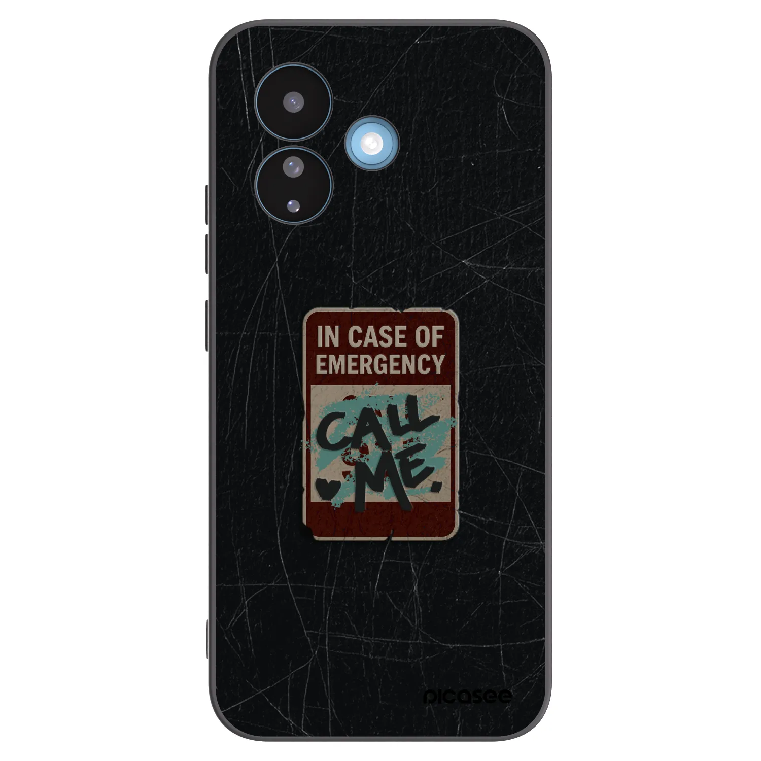 Picasee husă neagră din silicon pentru Xiaomi Redmi Note 17 Pro 5G - EMERGENCY