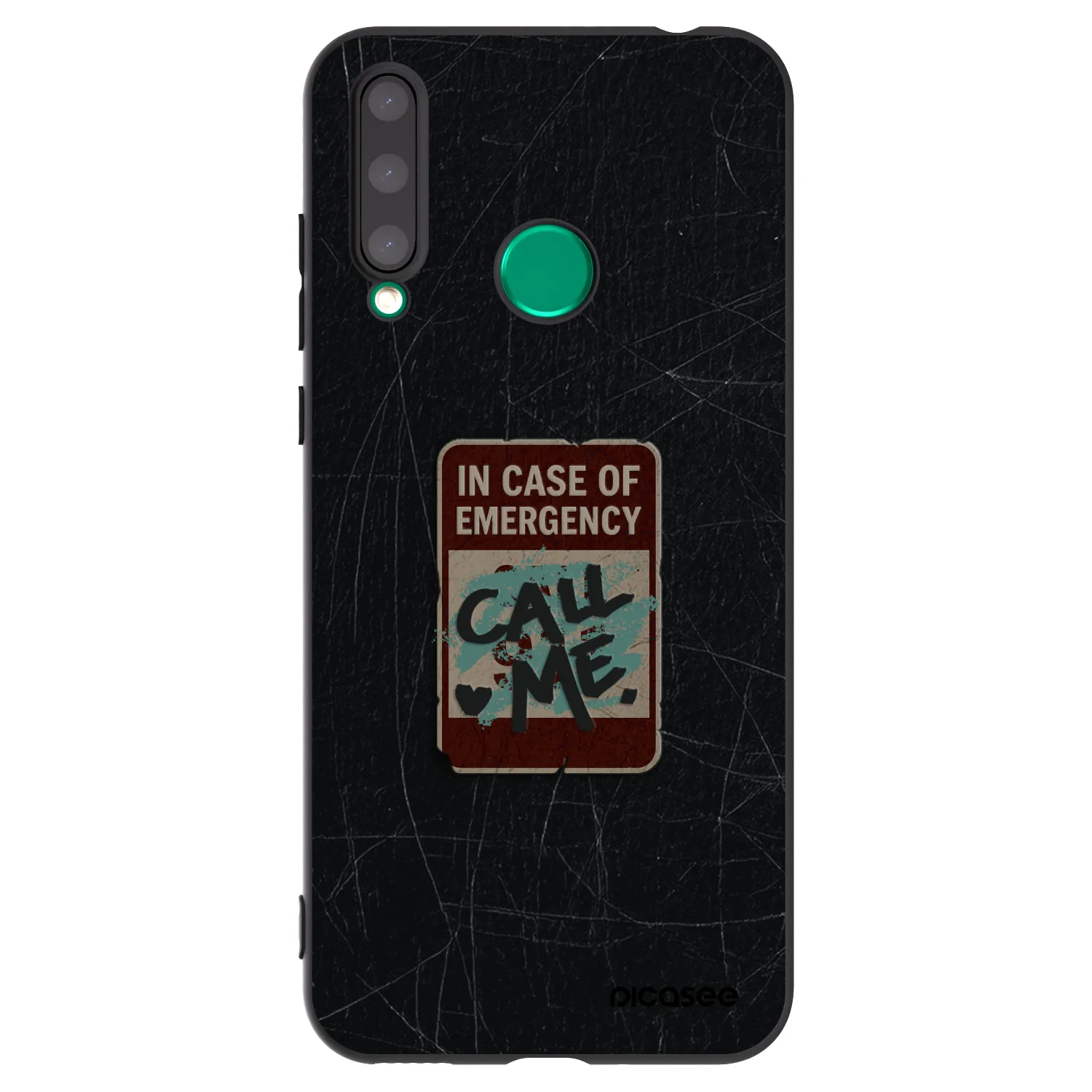 Picasee husă neagră din silicon pentru Honor 20 Lite - EMERGENCY