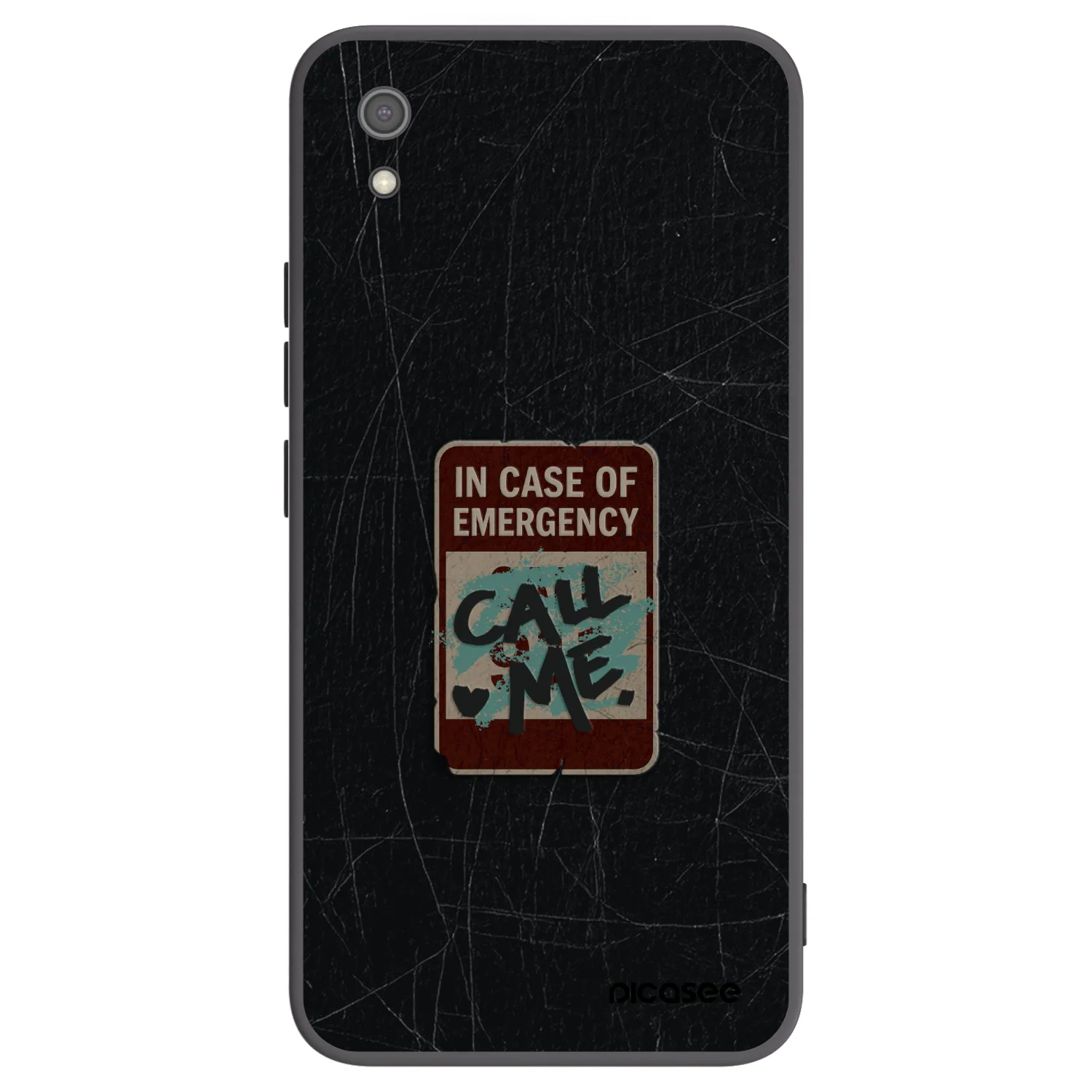 Picasee husă neagră din silicon pentru Xiaomi Redmi 7A - EMERGENCY