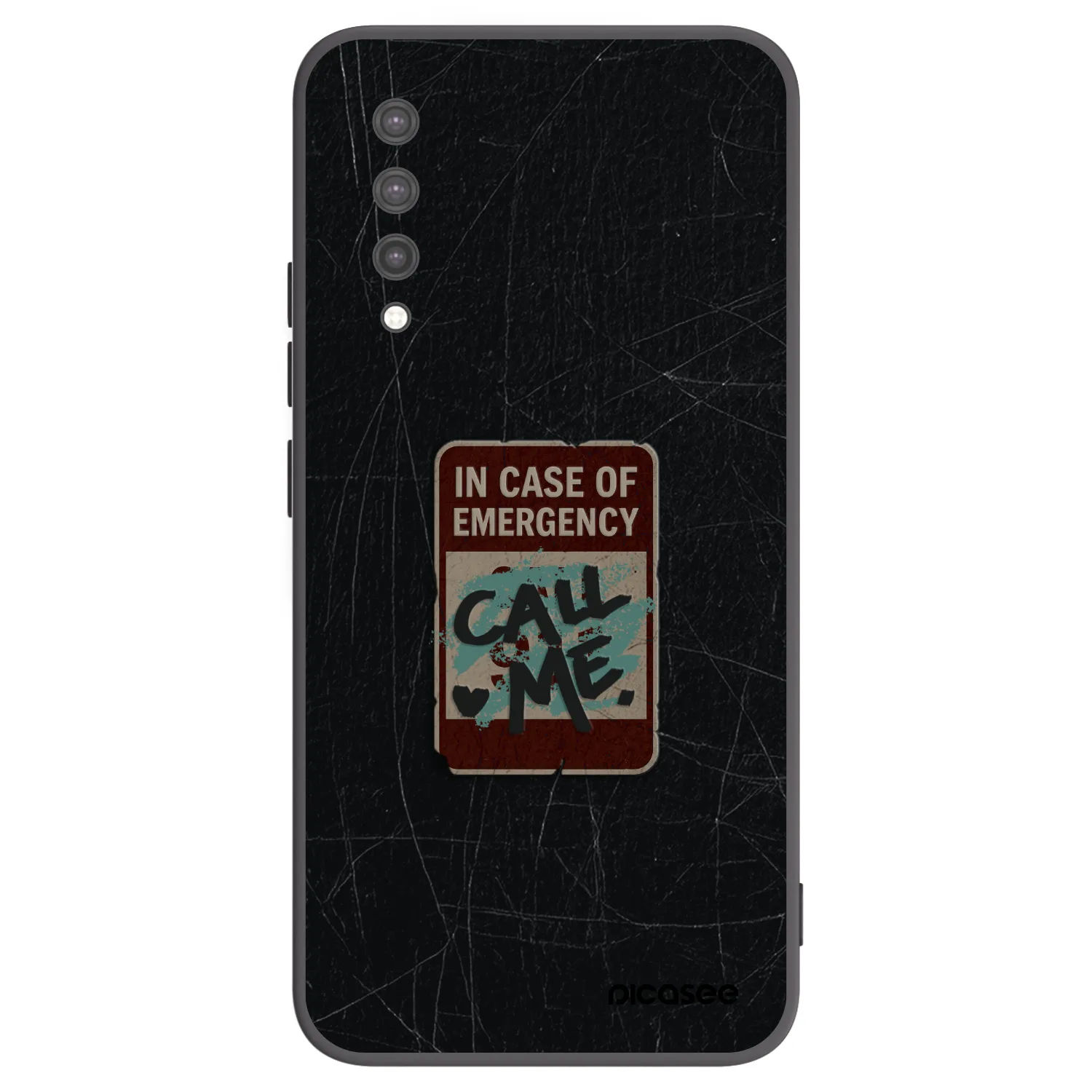 Picasee husă neagră din silicon pentru Xiaomi Mi 9 Lite - EMERGENCY