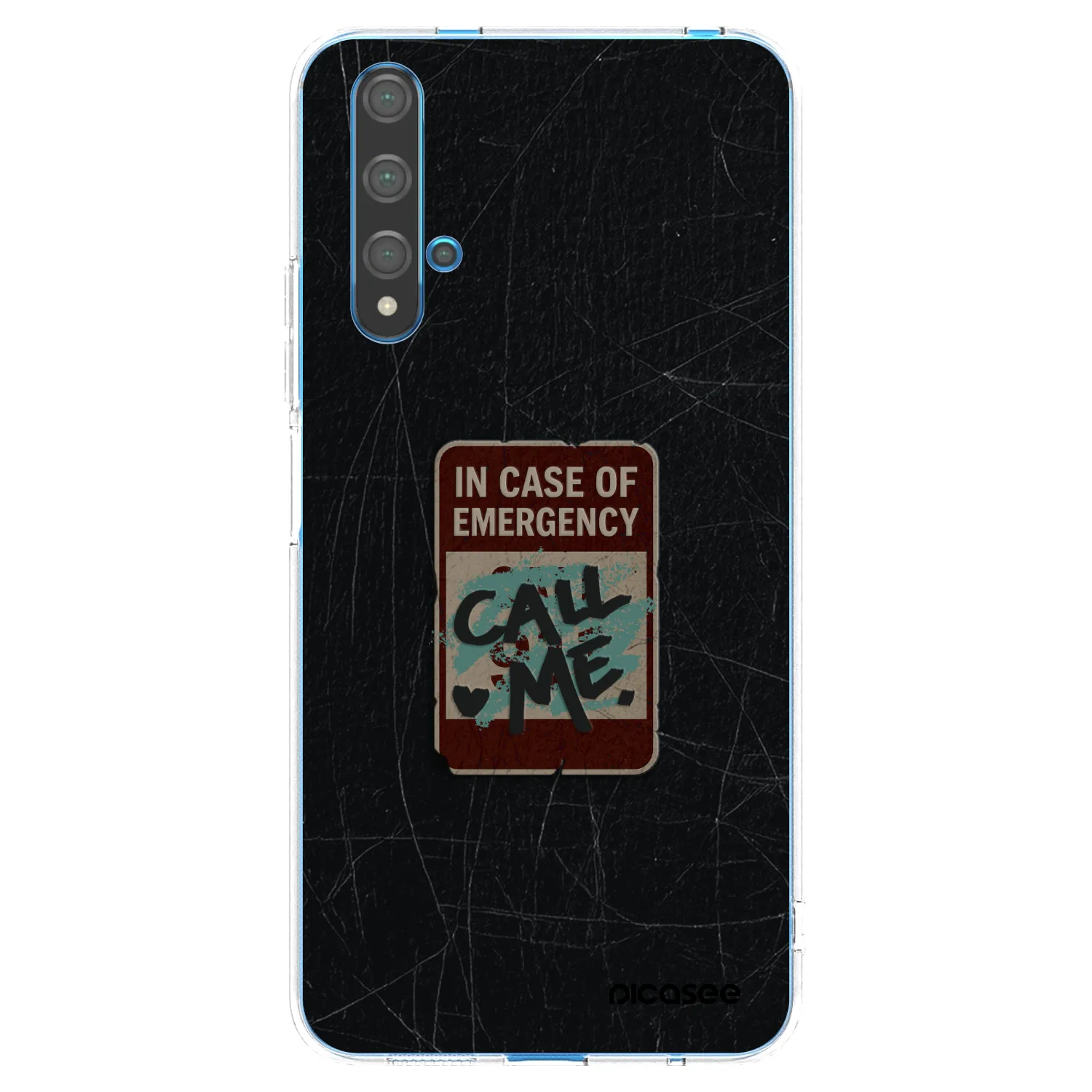 Picasee husă transparentă din silicon pentru Huawei Nova 5T - EMERGENCY