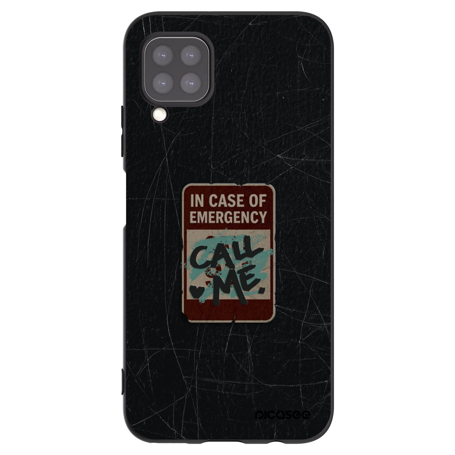 Picasee husă neagră din silicon pentru Huawei P40 Lite - EMERGENCY