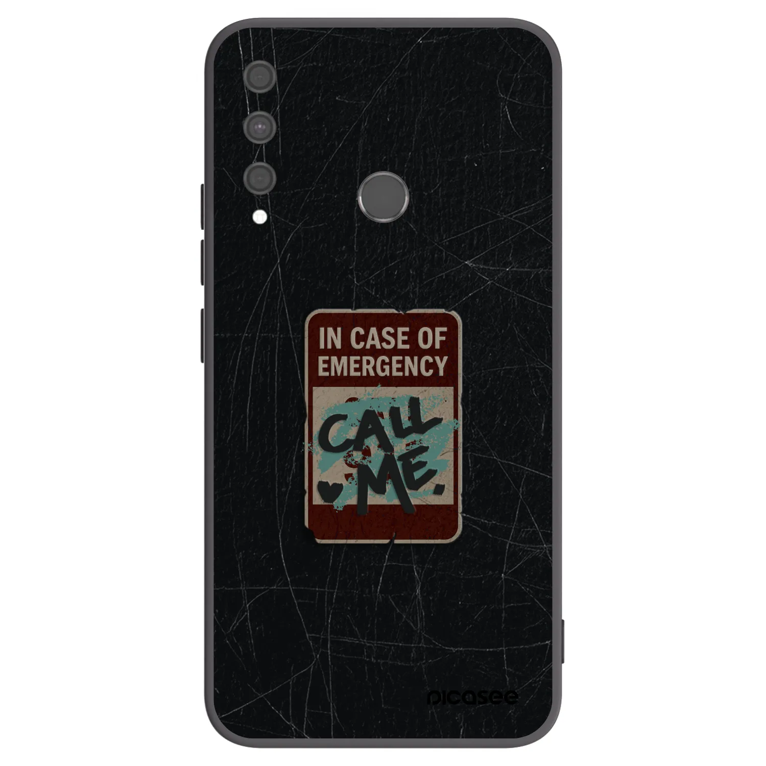 Picasee husă neagră din silicon pentru Huawei P40 Lite E - EMERGENCY