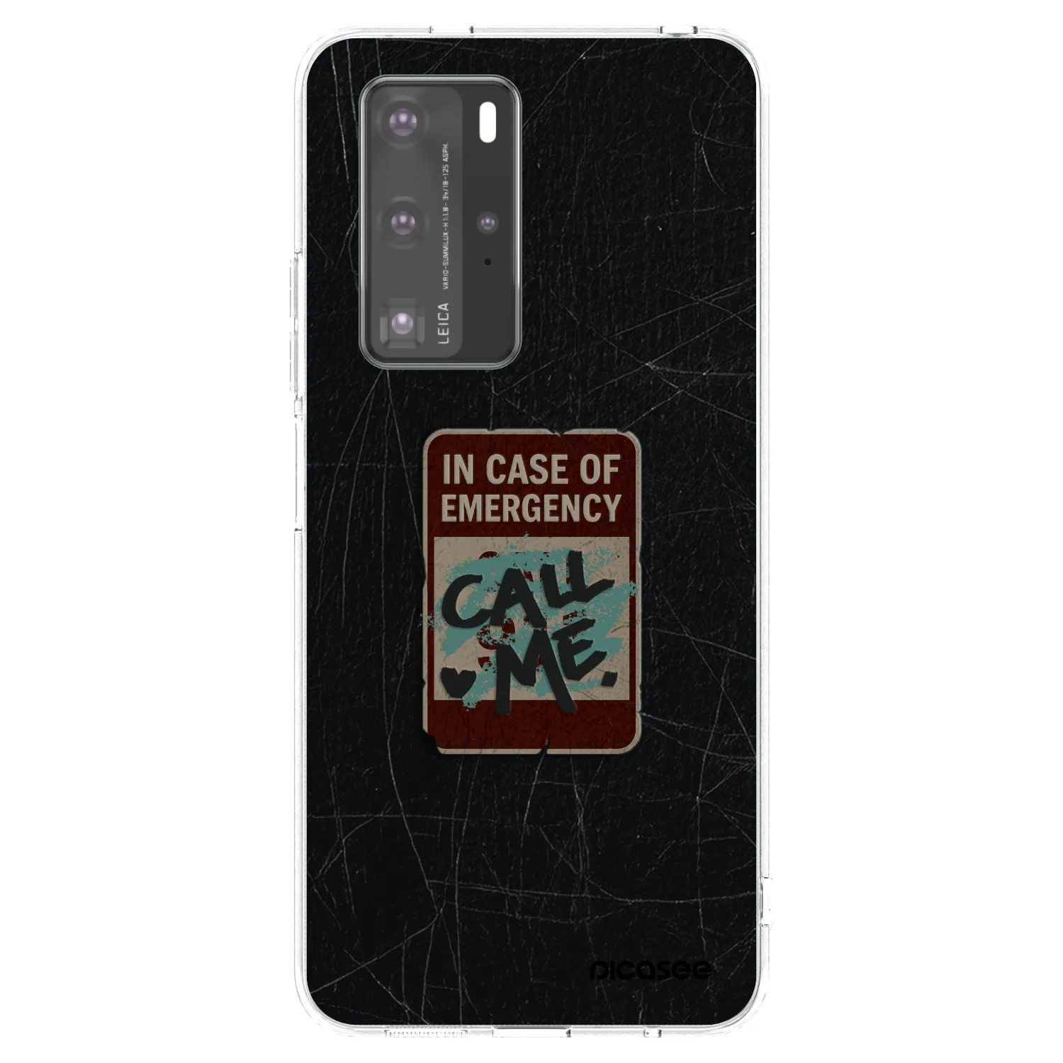 Picasee husă transparentă din silicon pentru Huawei P40 Pro - EMERGENCY