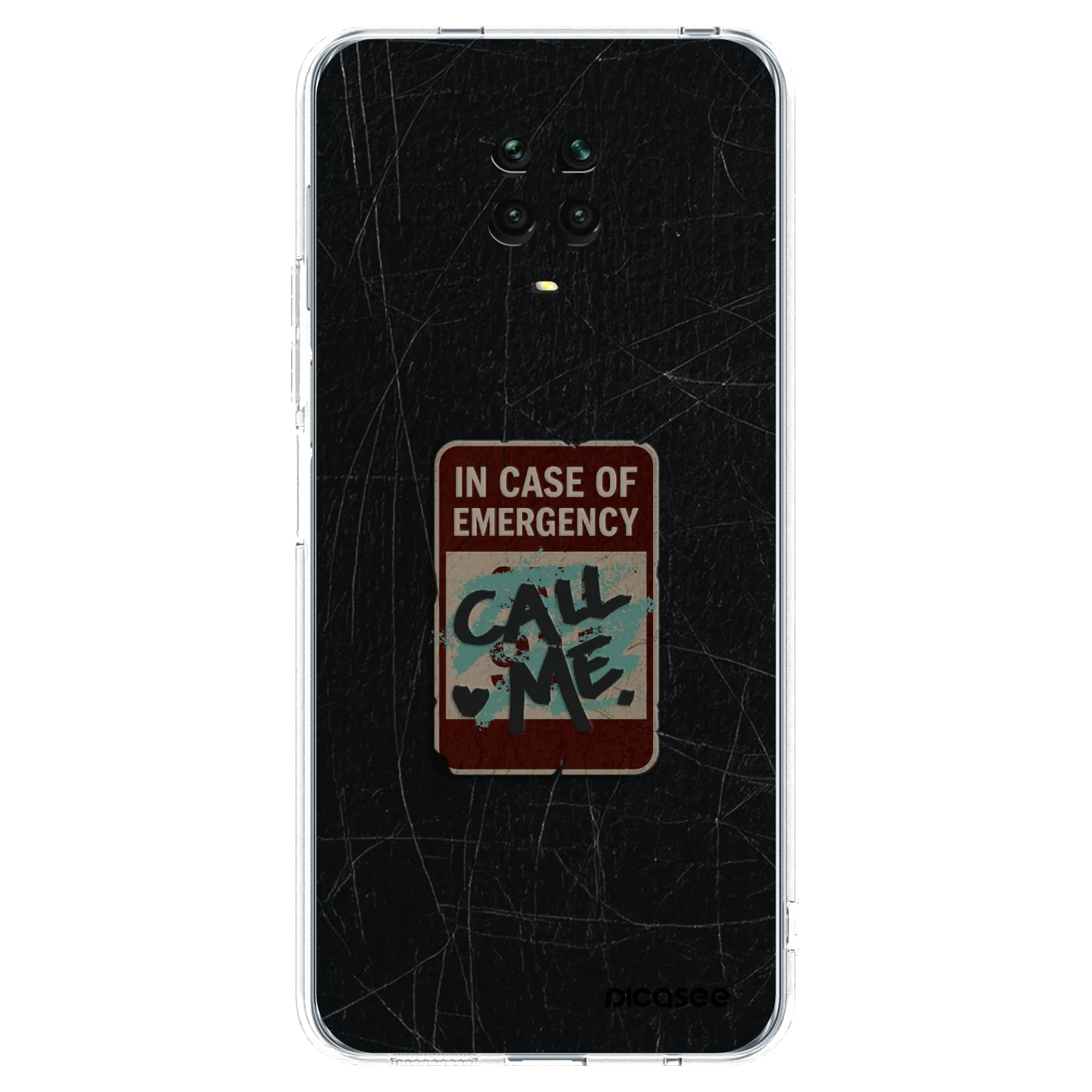 Picasee husă transparentă din silicon pentru Xiaomi Redmi Note 9 Pro - EMERGENCY