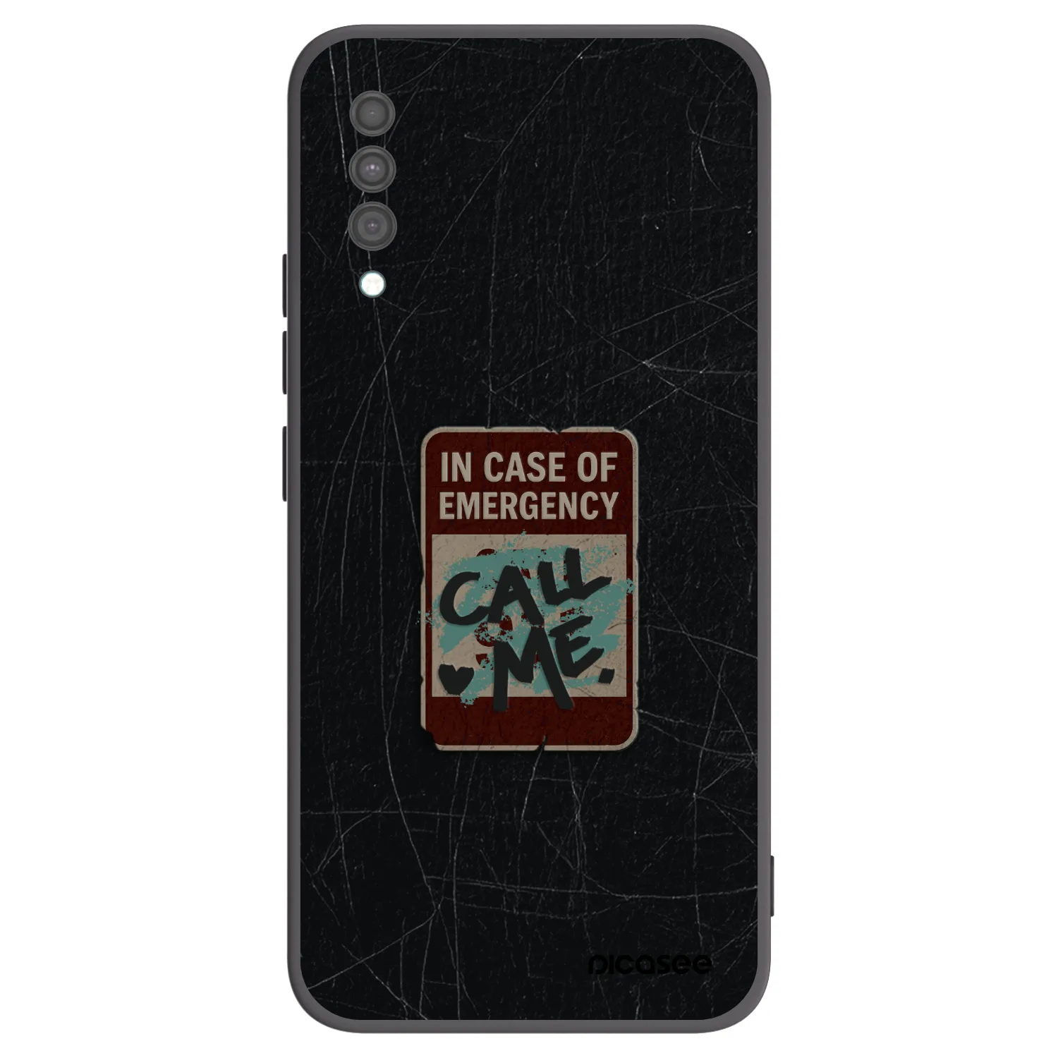 Picasee husă neagră din silicon pentru Samsung Galaxy A30s A307F - EMERGENCY