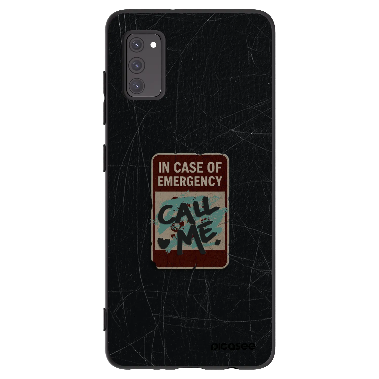 Picasee husă neagră din silicon pentru Samsung Galaxy A41 A415F - EMERGENCY