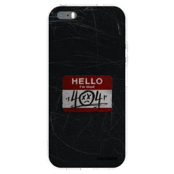 Picasee husă transparentă din silicon pentru Apple iPhone 5/5S/SE - HELLO 404