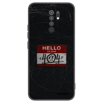 Picasee husă neagră din silicon pentru Xiaomi Redmi 9 - HELLO 404